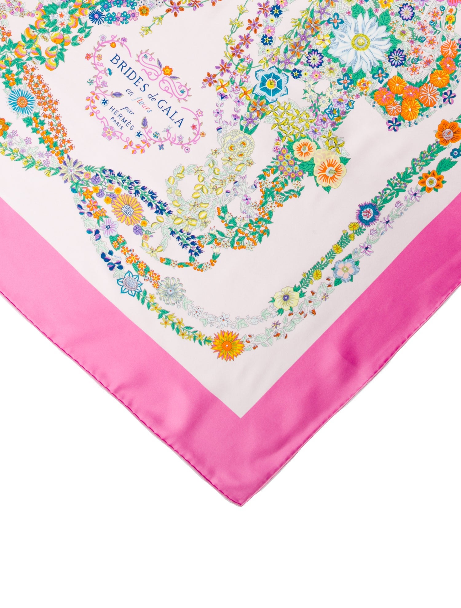 Hermès Brides de Gala en Fleurs Silk Scarf w/ Tags