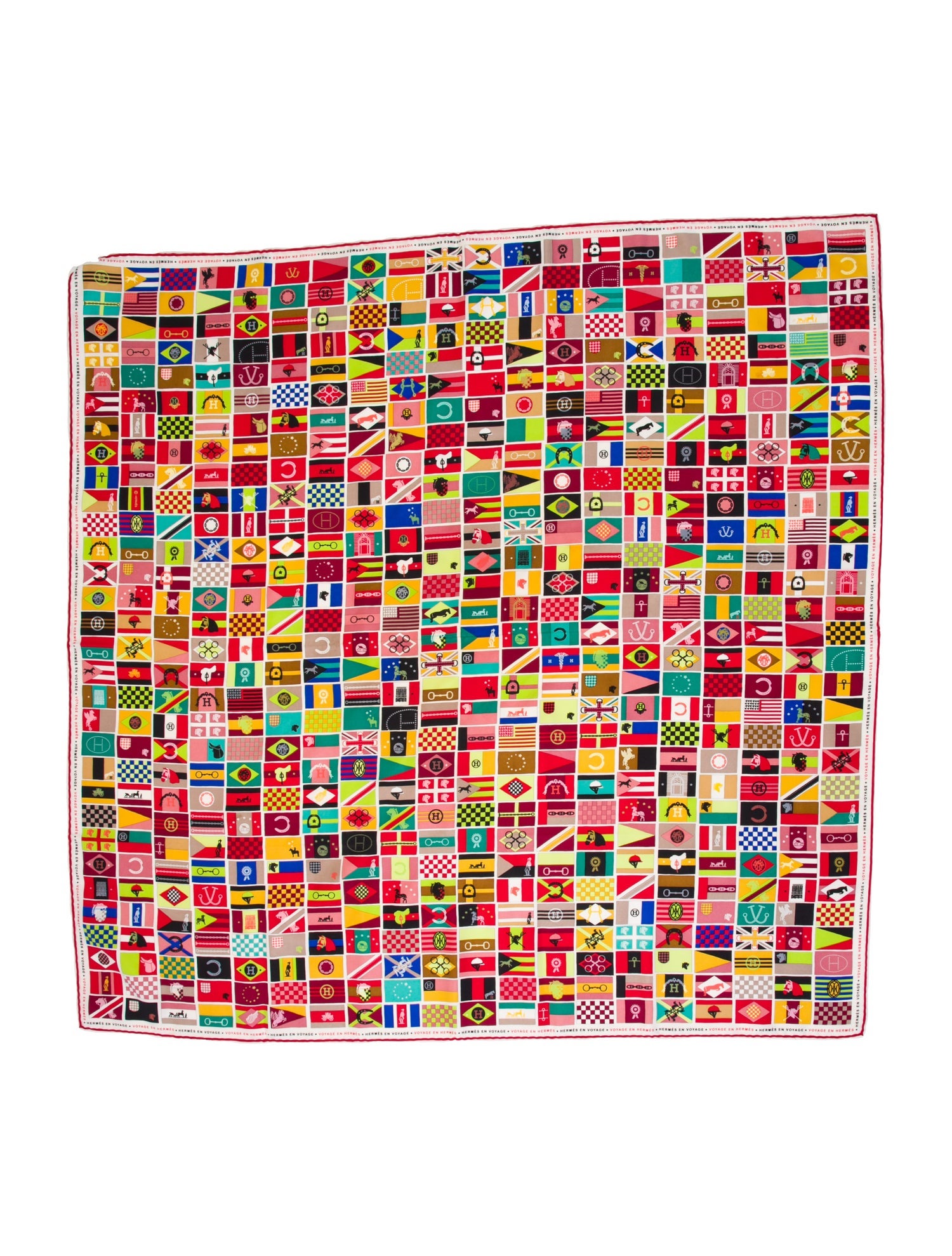 Hermès Voyage en Hermès Silk Scarf