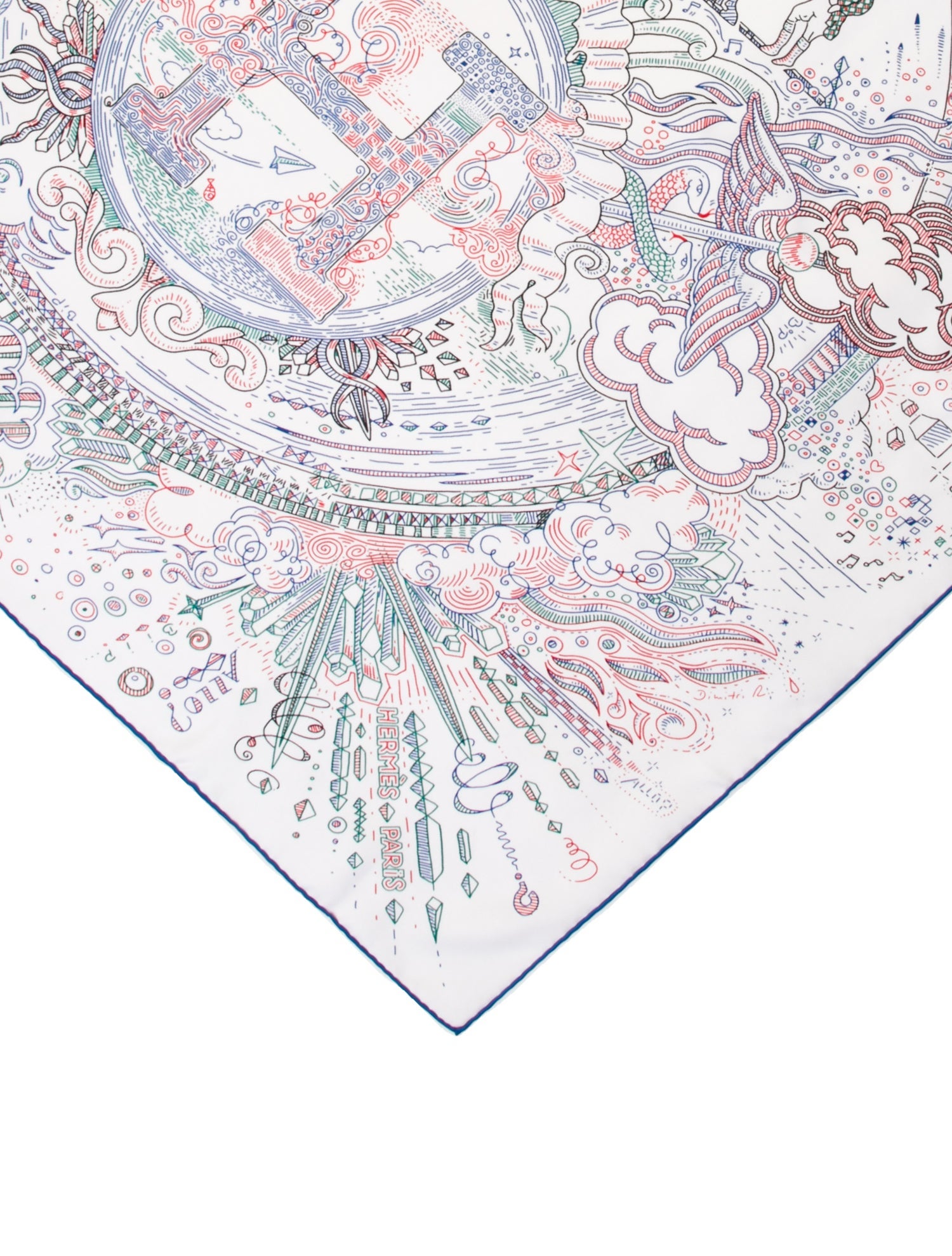 Hermès Please Hold The Line Silk Scarf