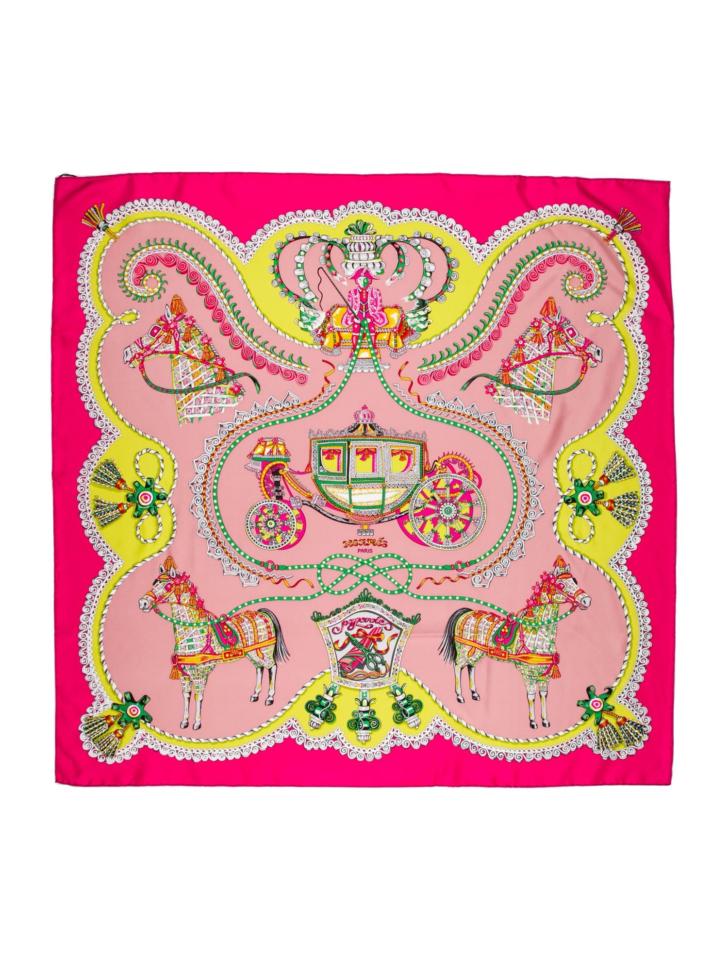 Hermès Paperoles Silk Scarf w/ Tags