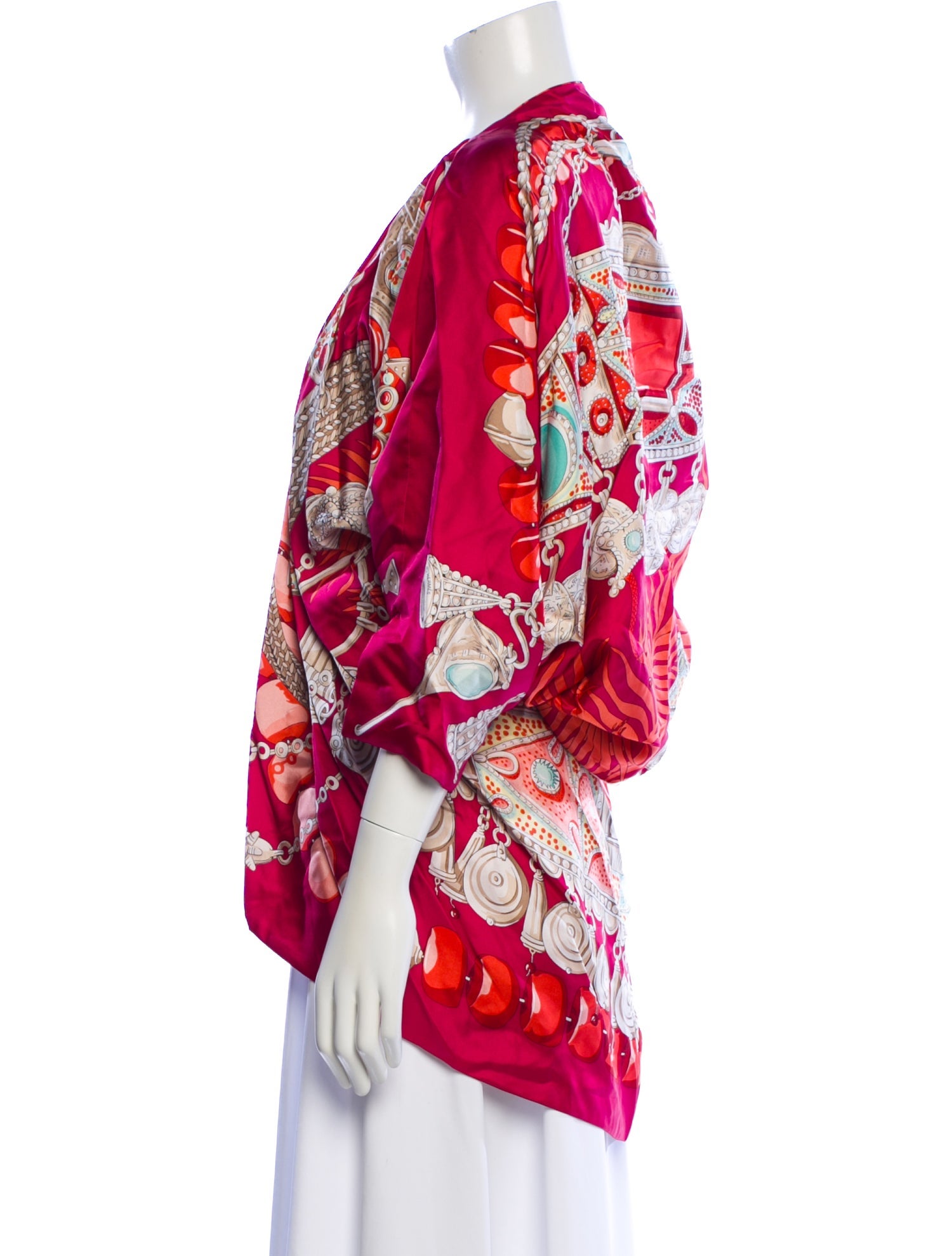 Hermès Petit H Terres Précieuses Silk Robe