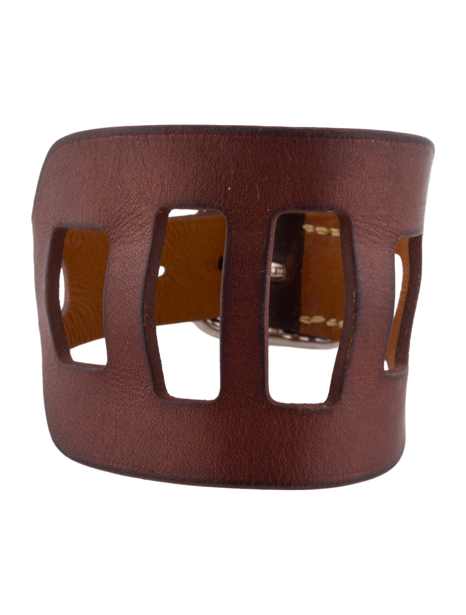 Hermès Leather Palanques Wrap Bracelet