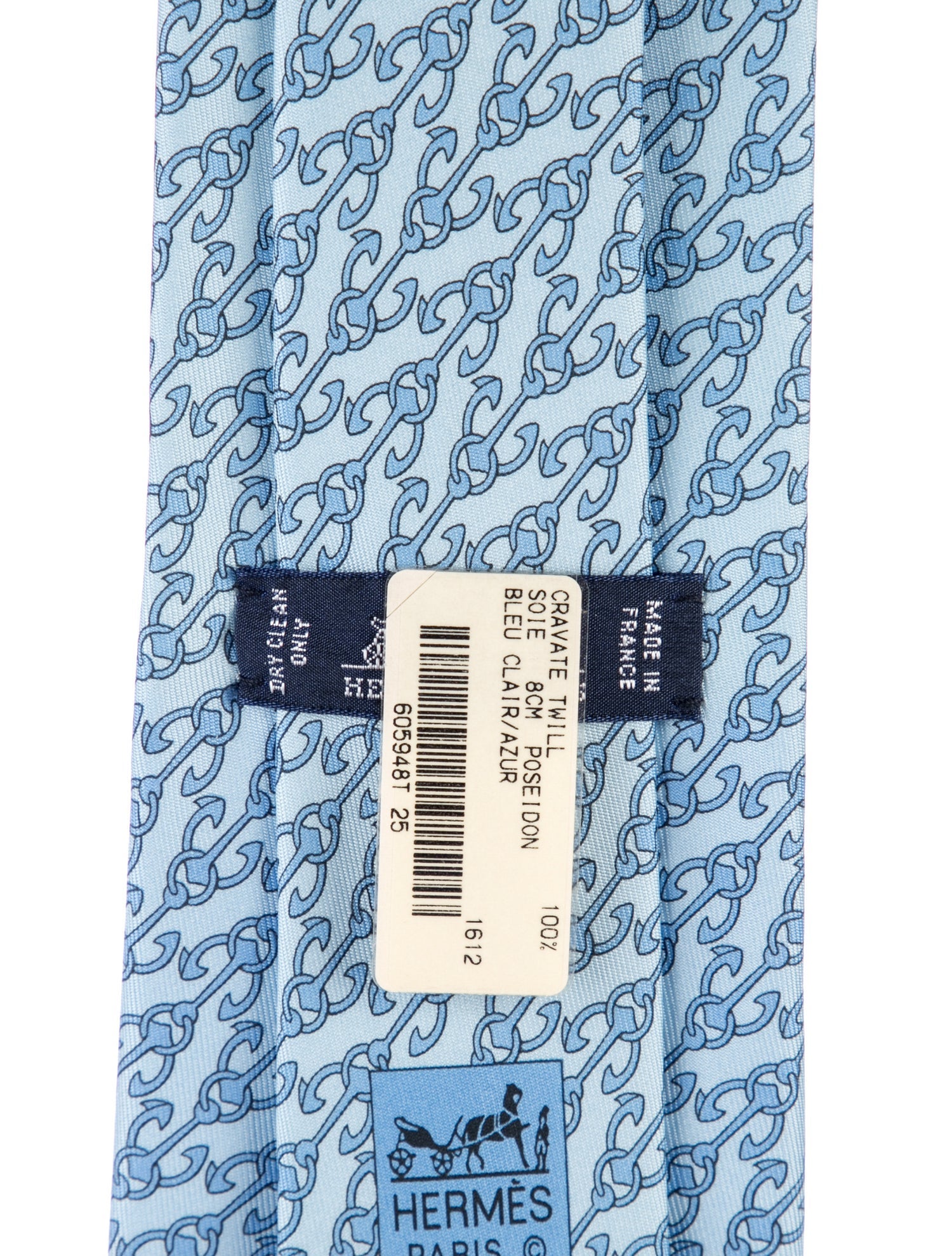 Hermès Silk Pattern Print Tie w/Tags
