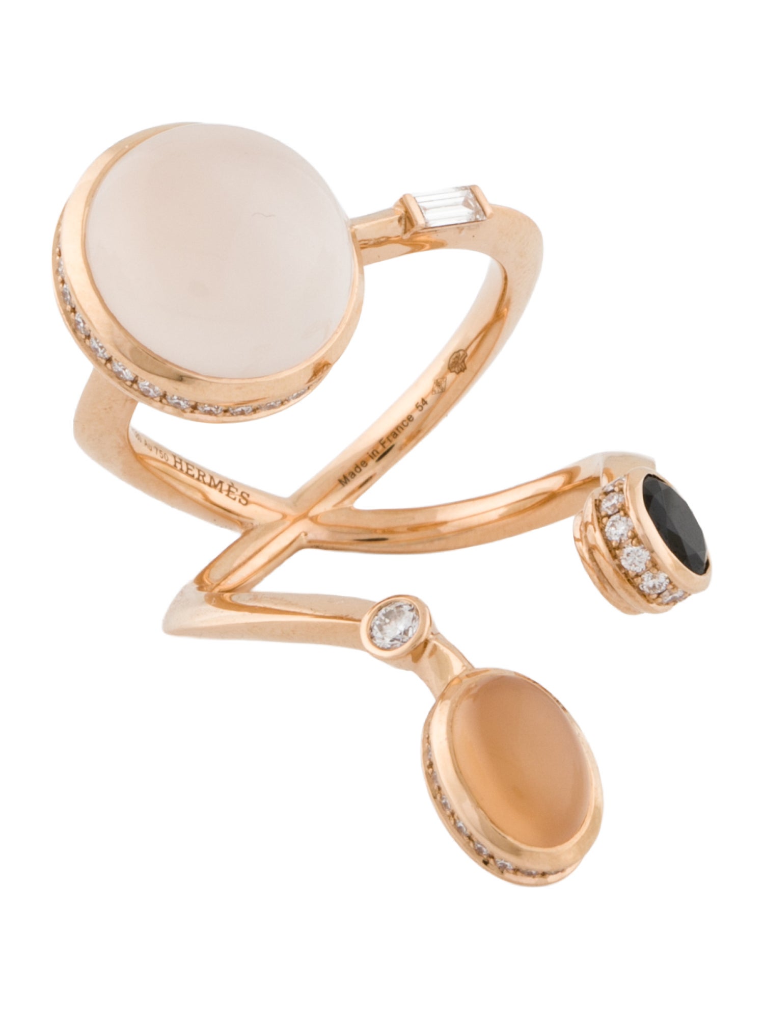 Hermès 18K Planètes & Météores Cocktail Ring