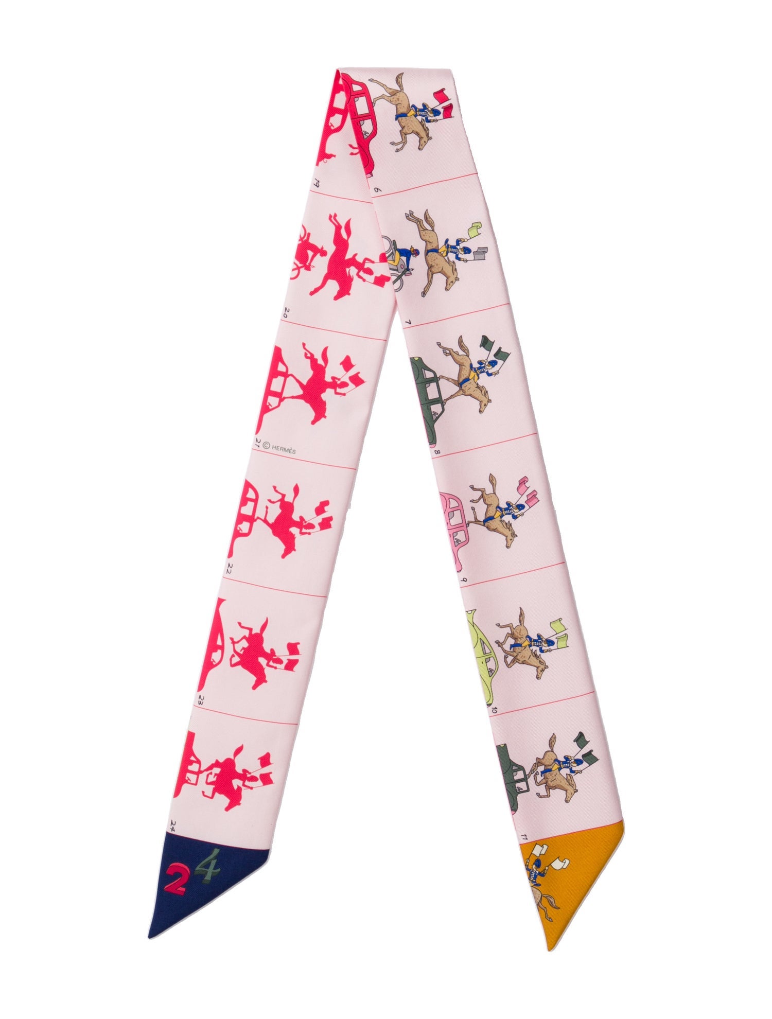 Hermès Parade Silk Twilly Scarf