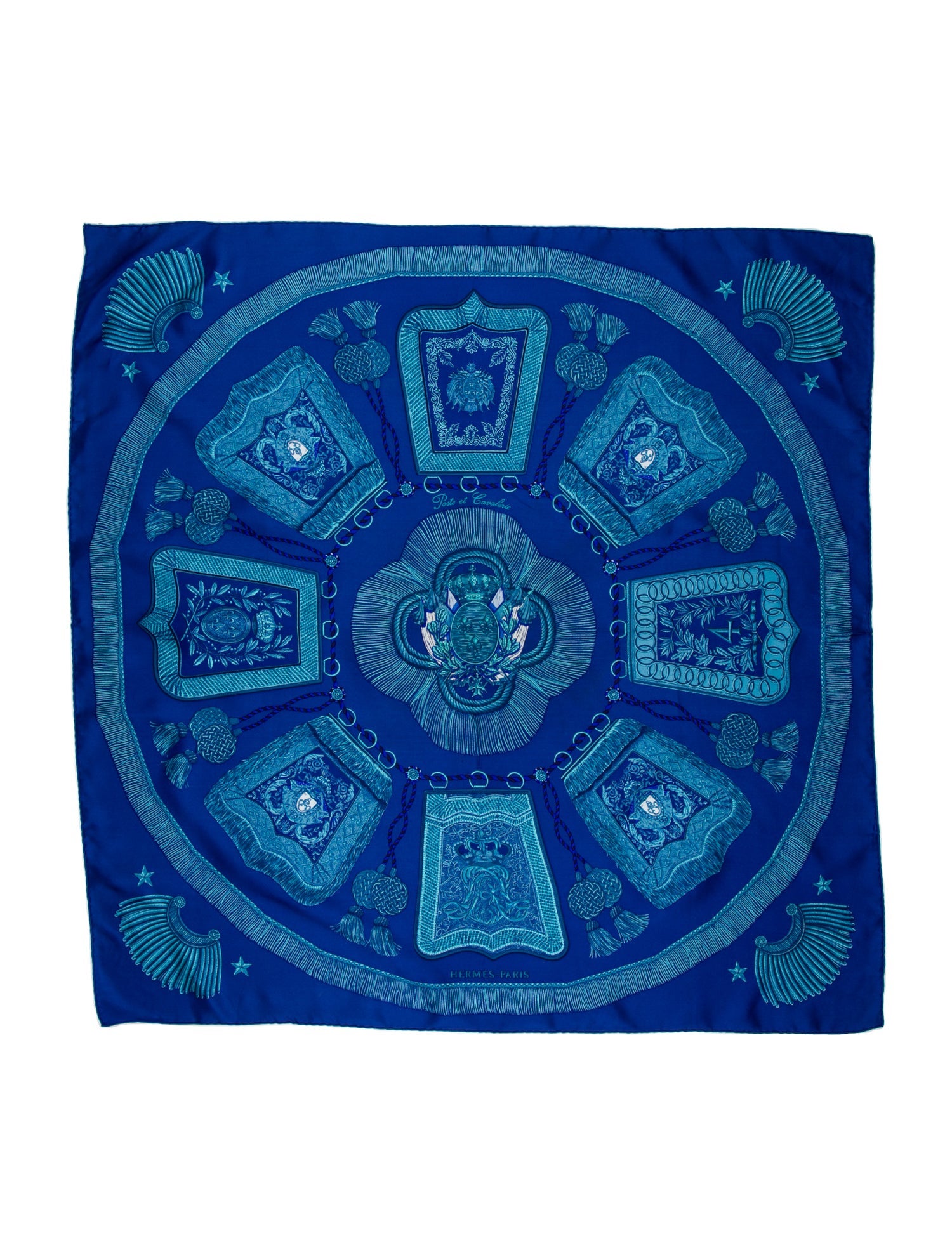 Hermès Poste et Cavalerie Silk Scarf