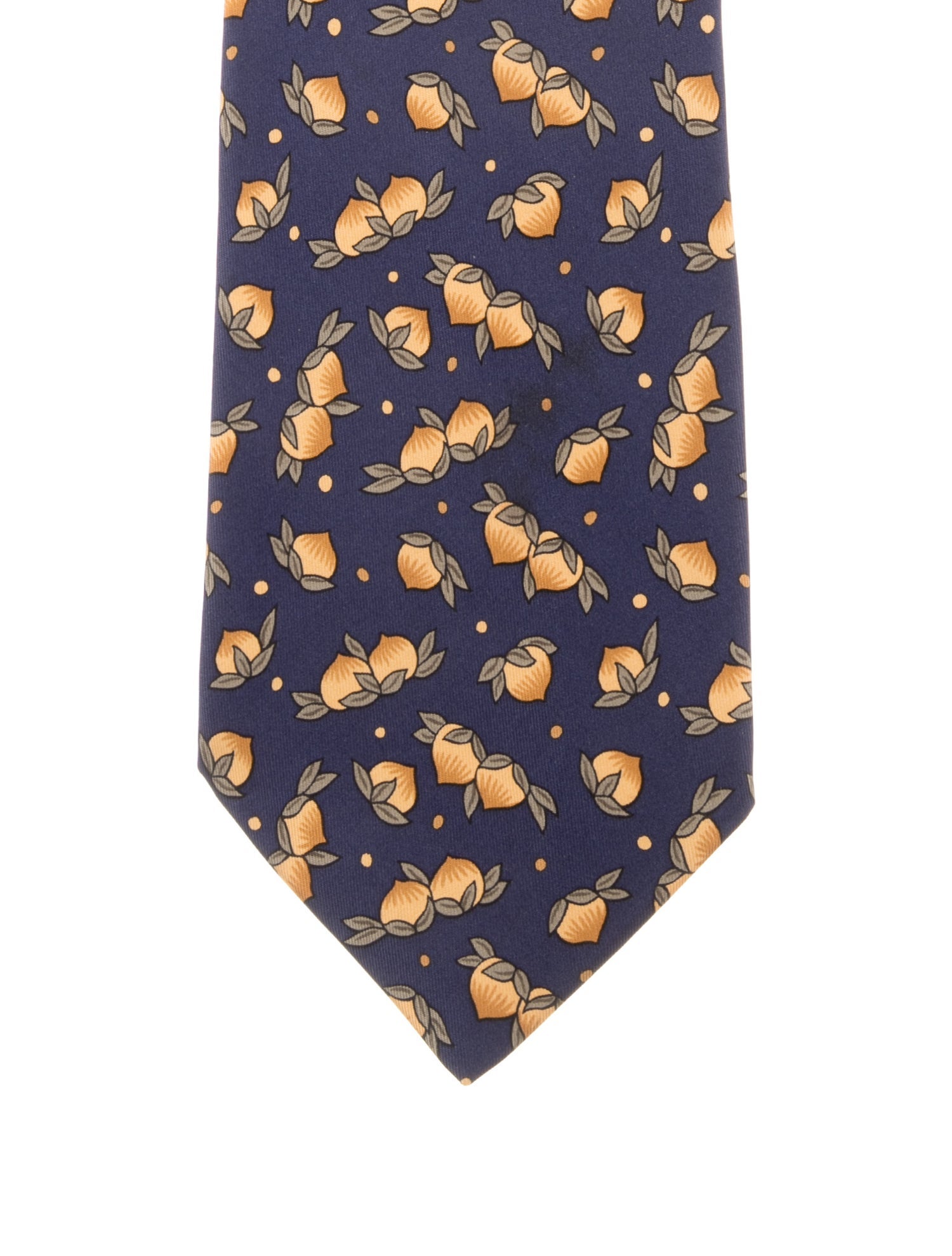 Hermès pattern silk tie