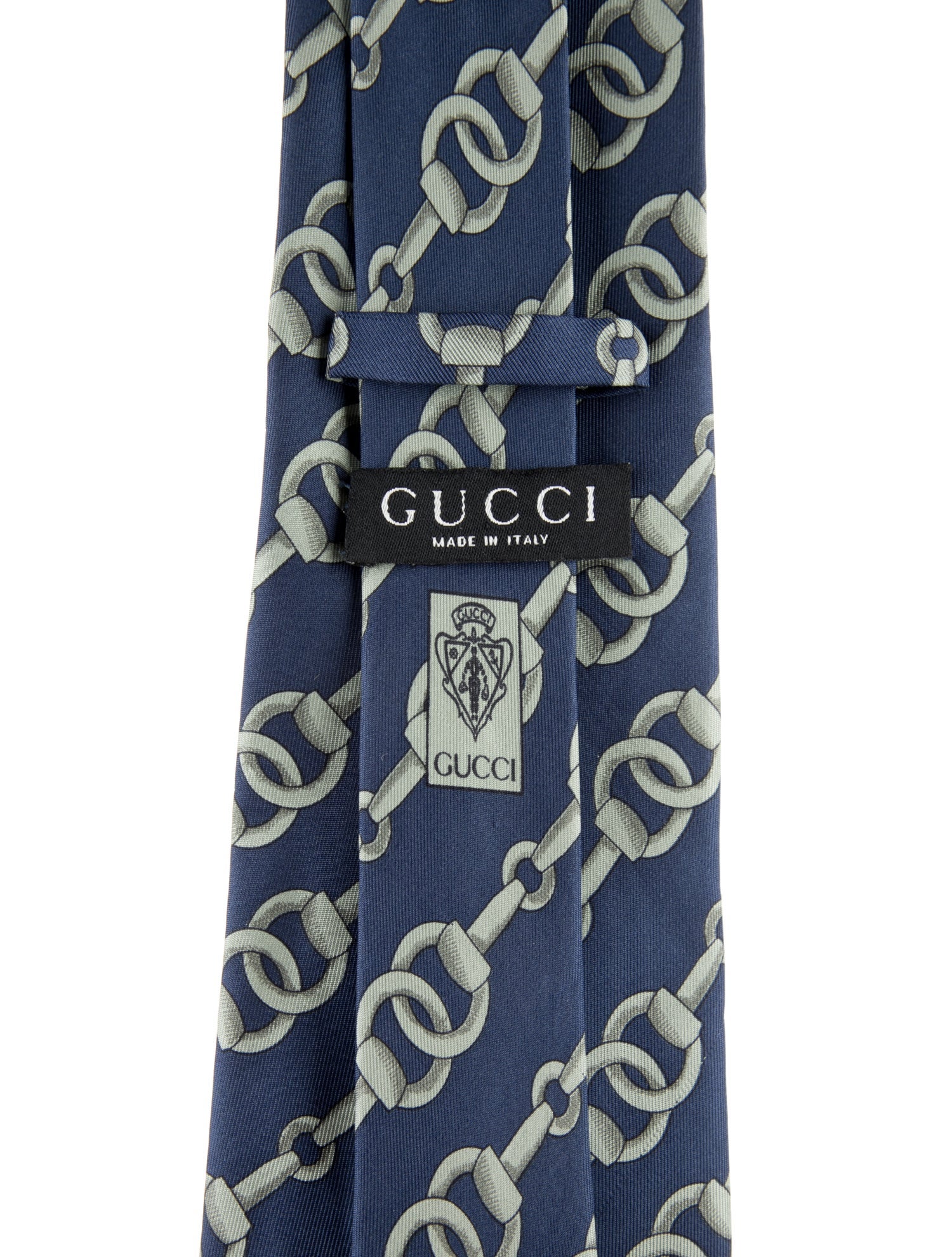 Gucci pattern silk tie