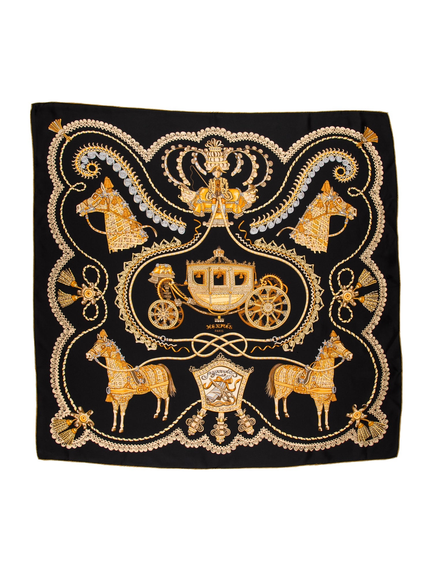 Hermès Paperoles Silk Scarf