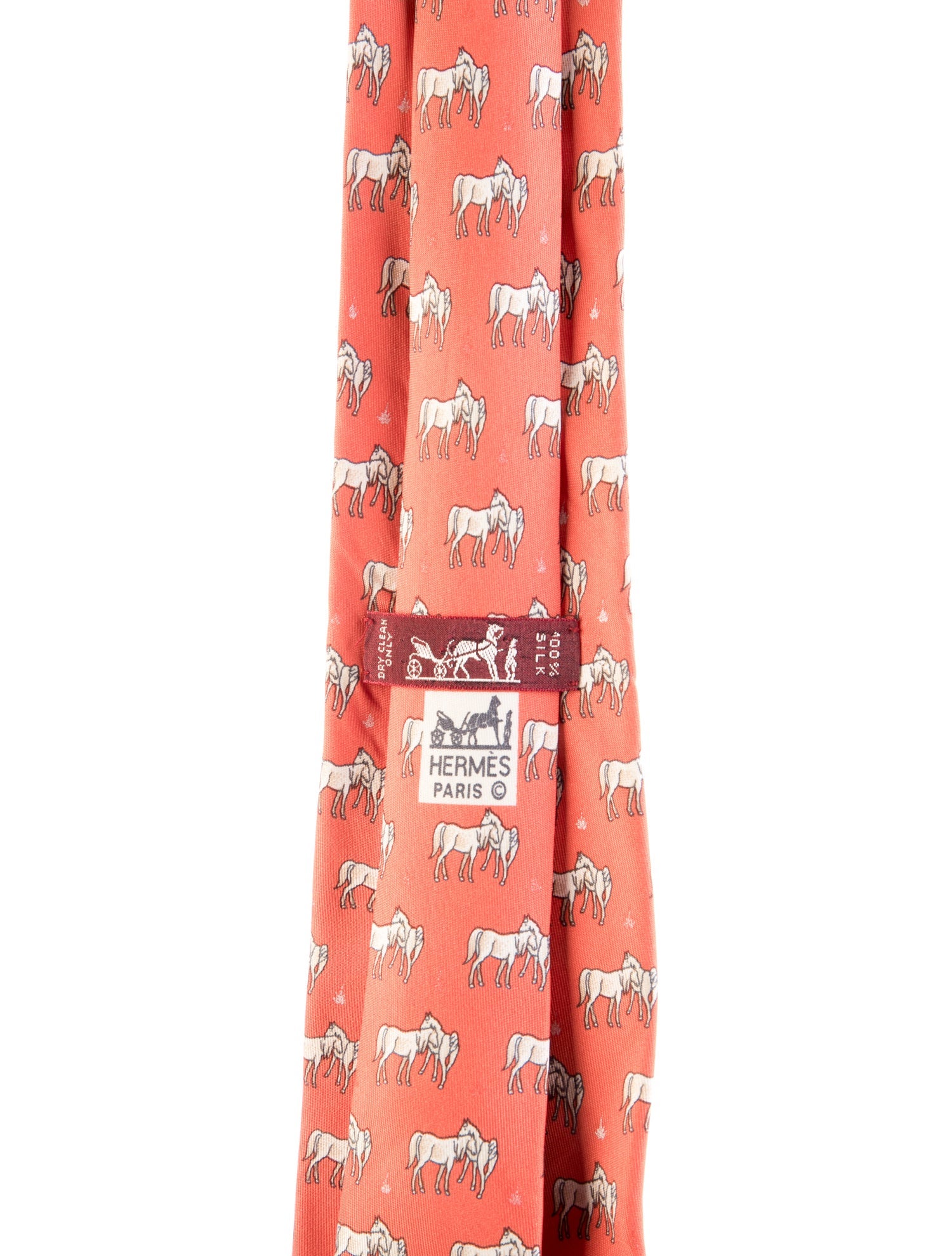 Hermès Pattern Print Silk Tie