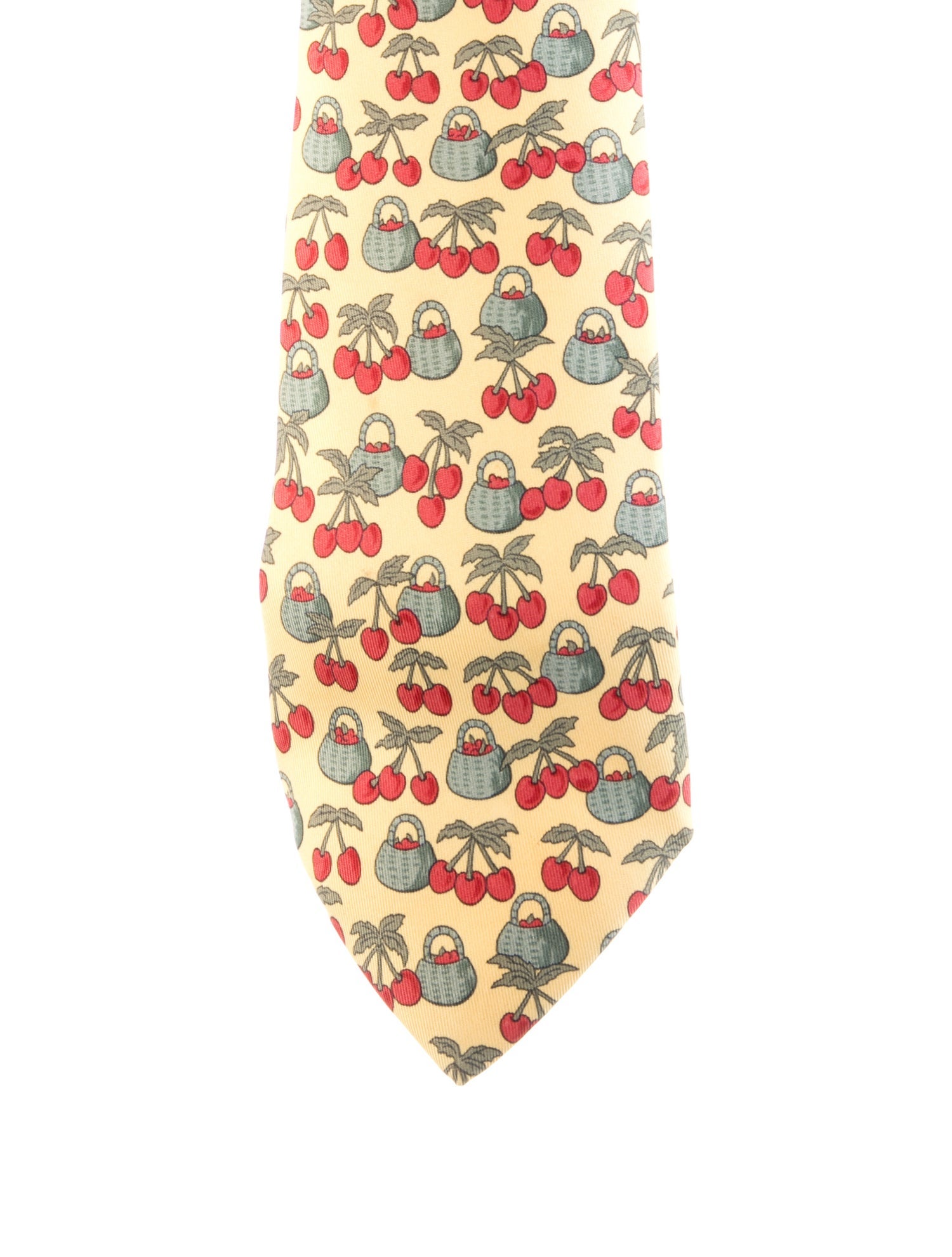 Hermès Pattern Print Silk Tie
