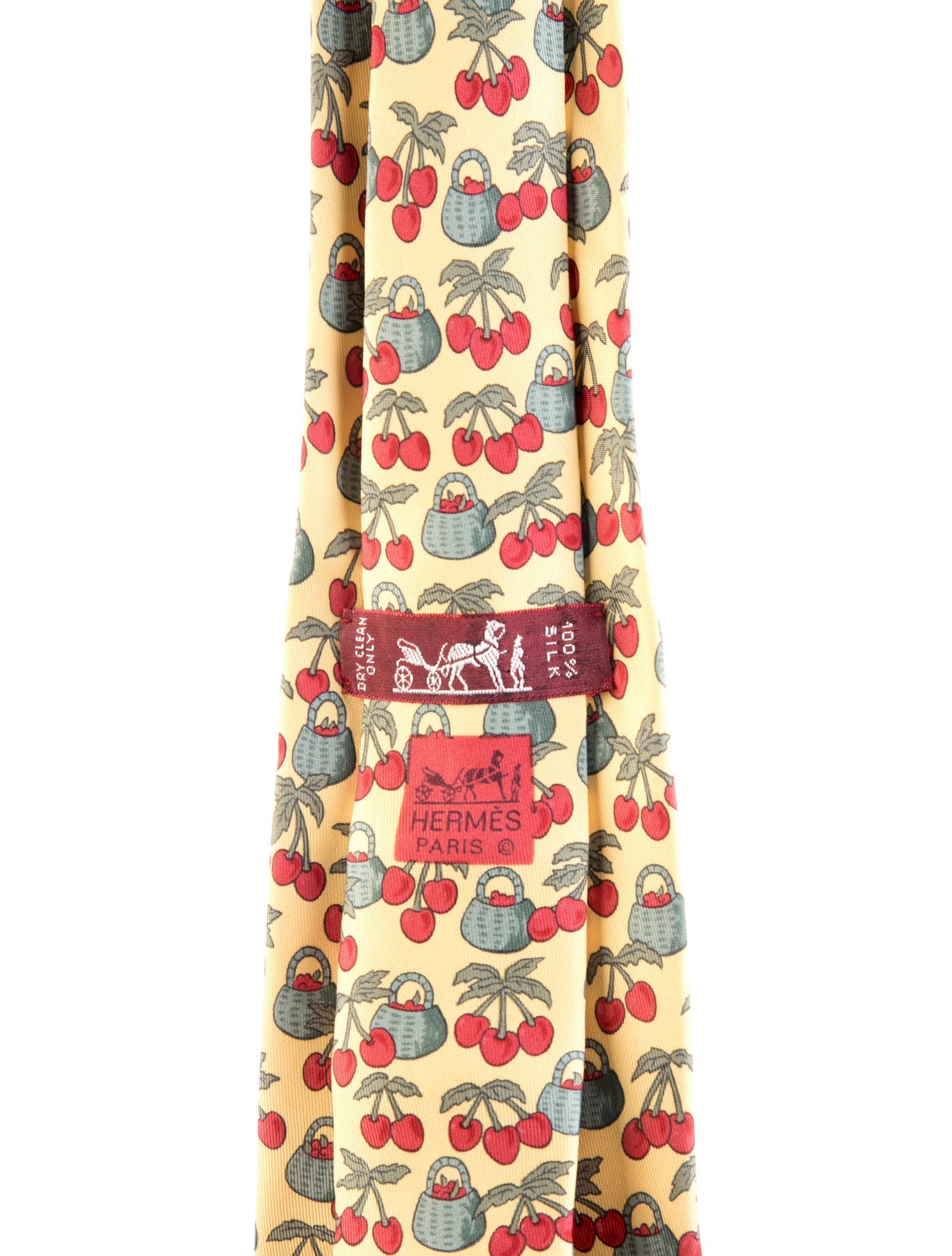 Hermès Pattern Print Silk Tie