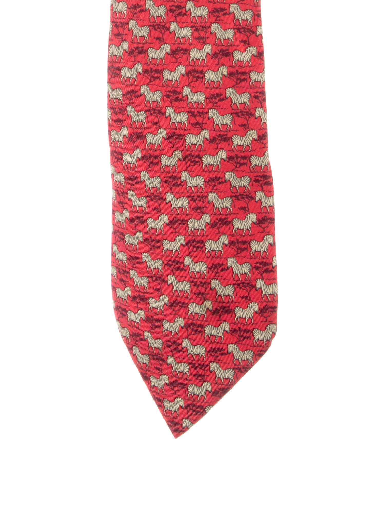 Hermès Silk Printed Tie