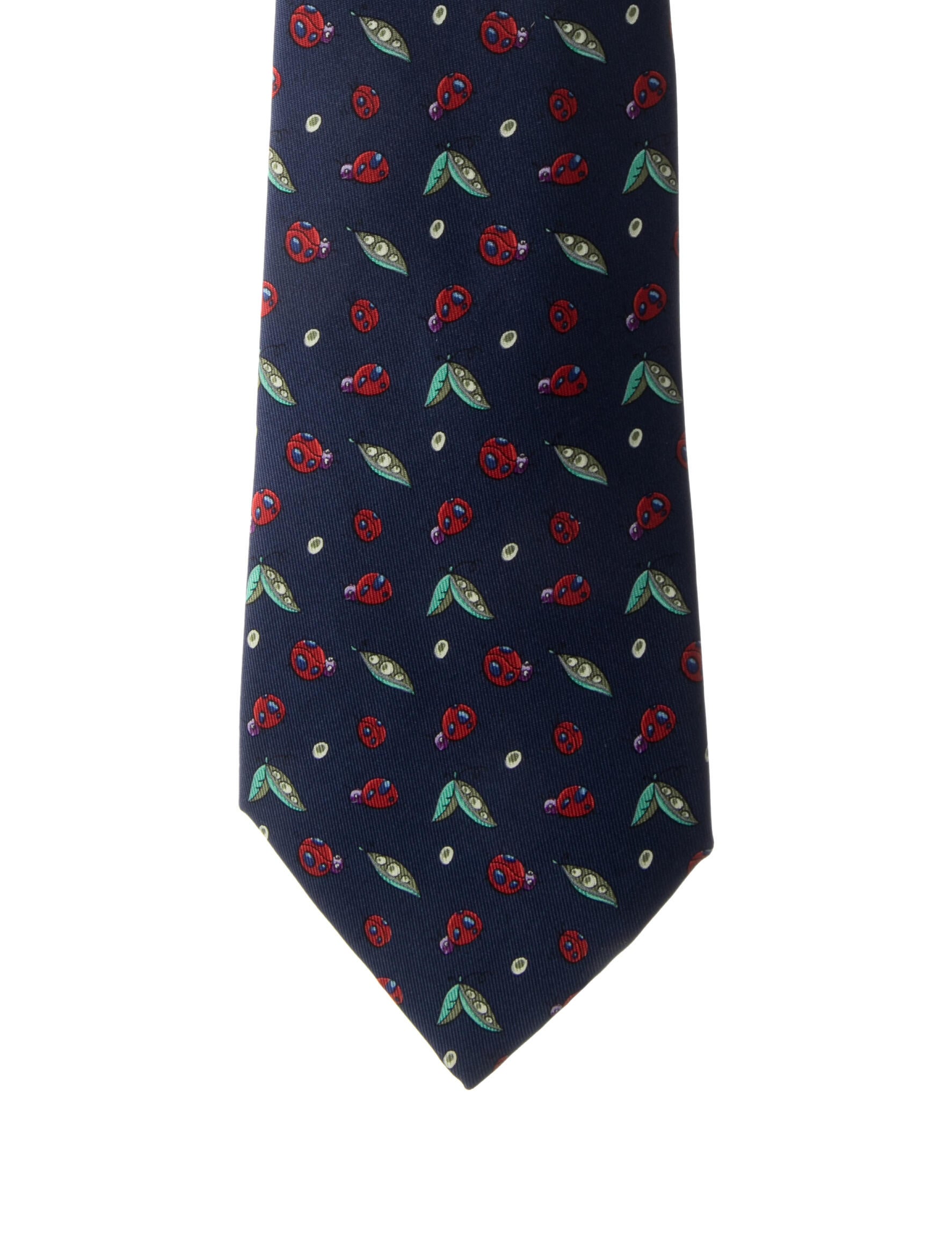 Hermès SIlk Pattern Print Tie
