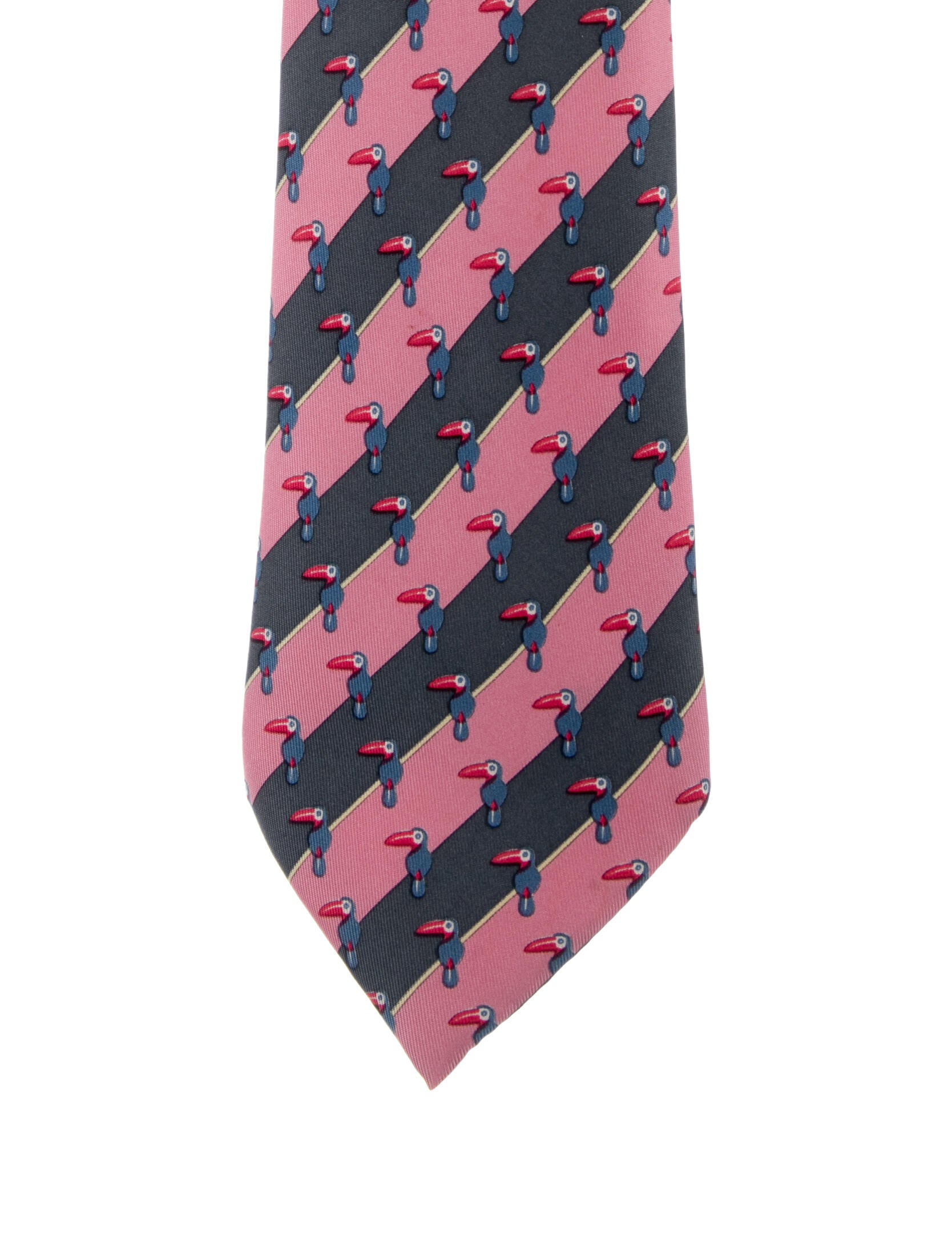 Hermès Silk Pattern Print Tie