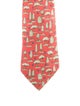 Hermès pattern silk tie