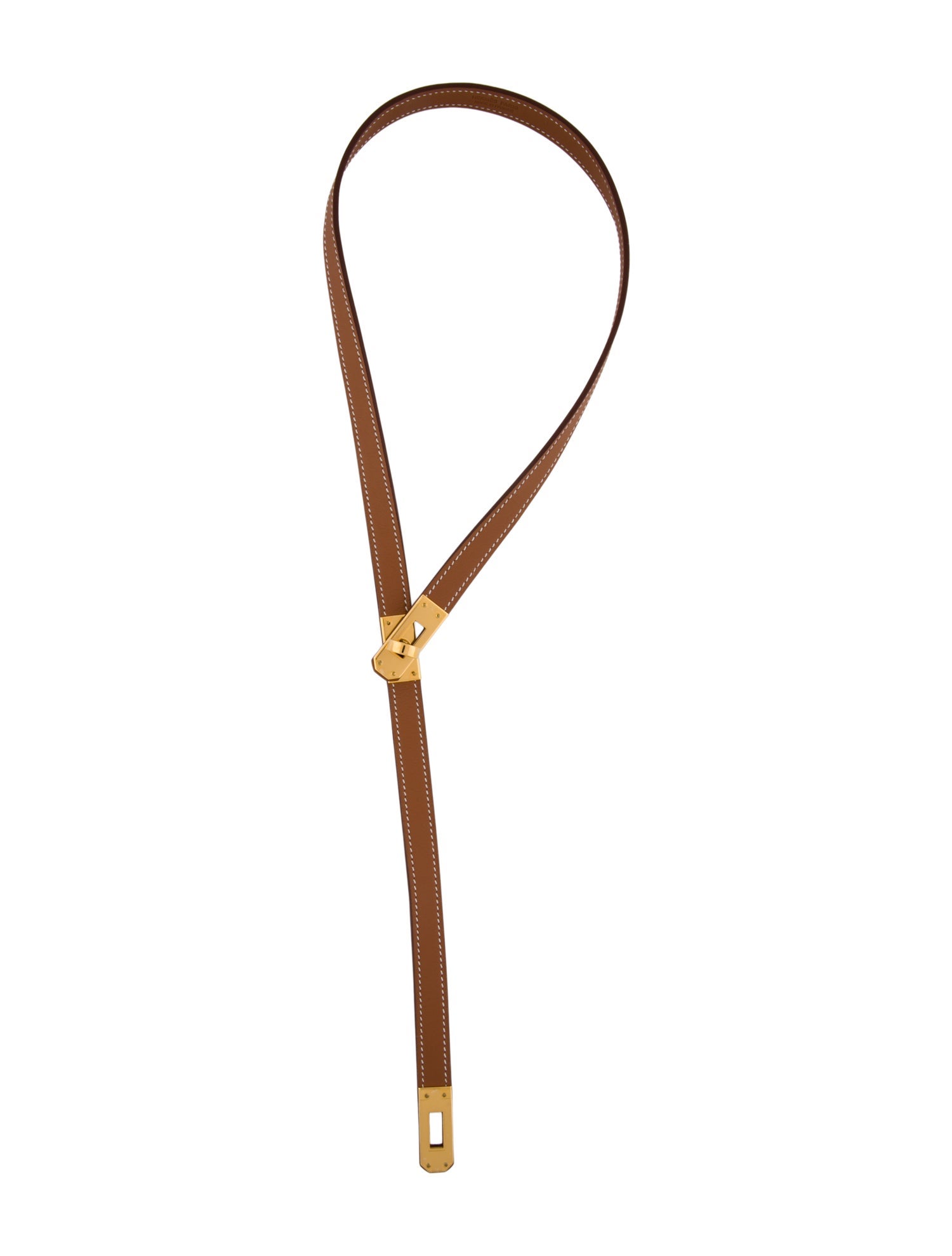 Hermès Leather Kelly Lariat Necklace