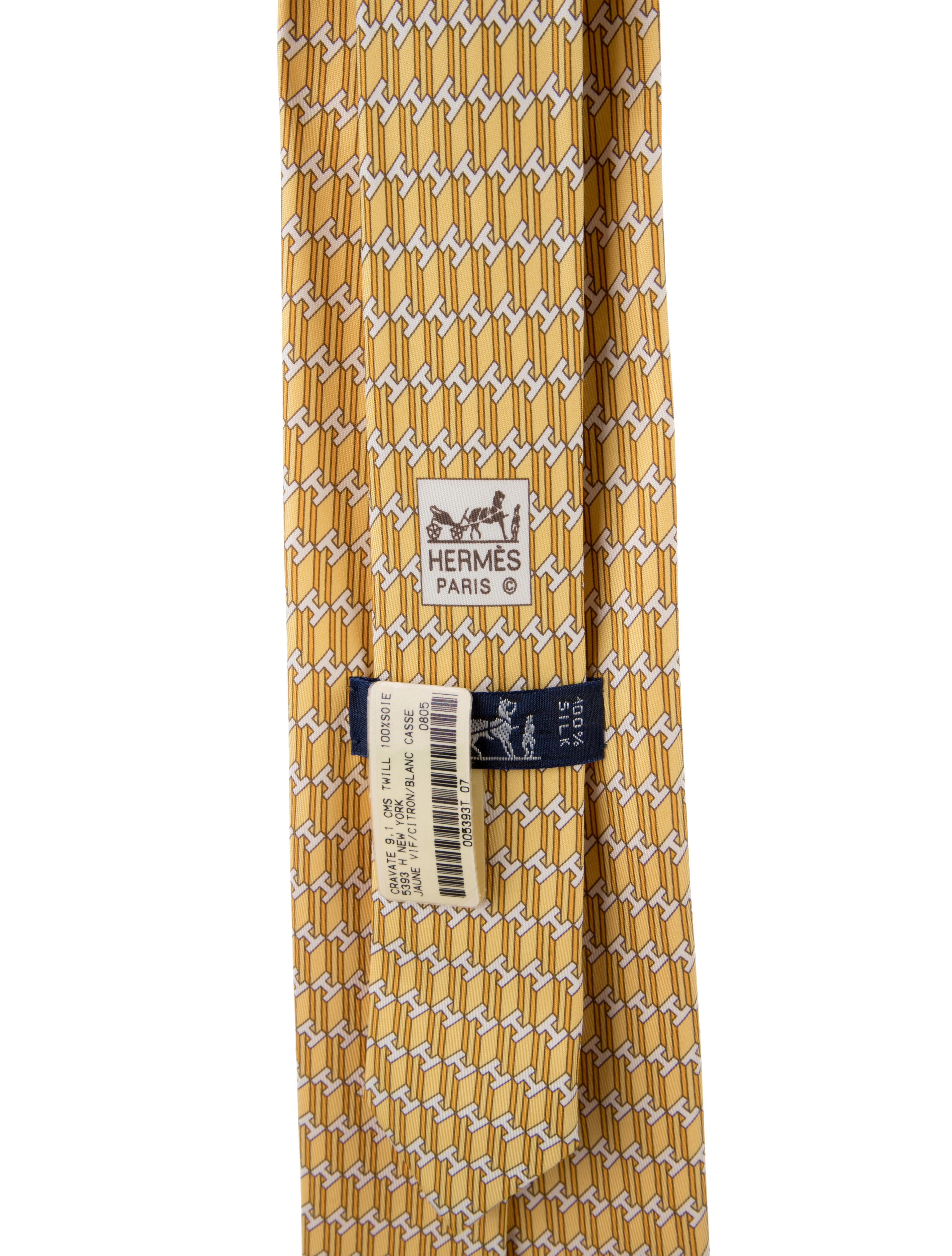 Hermès Silk Patterned Tie