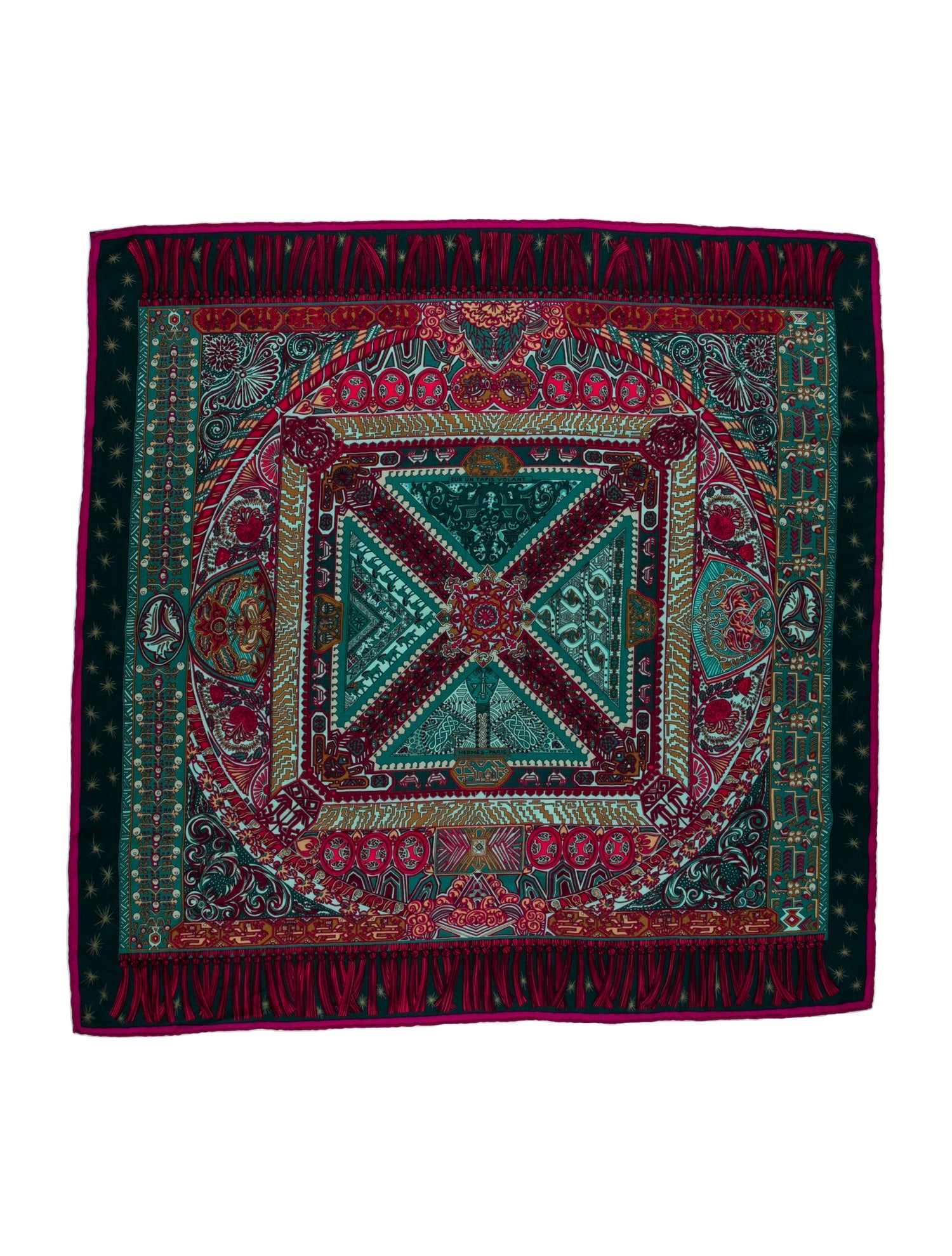 Hermès Sur Un Tapis Volant Cashmere Scarf