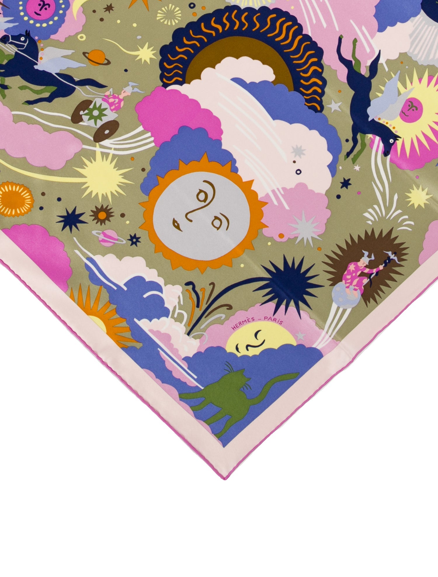 Hermès Au Royaume d'Helios Silk Scarf