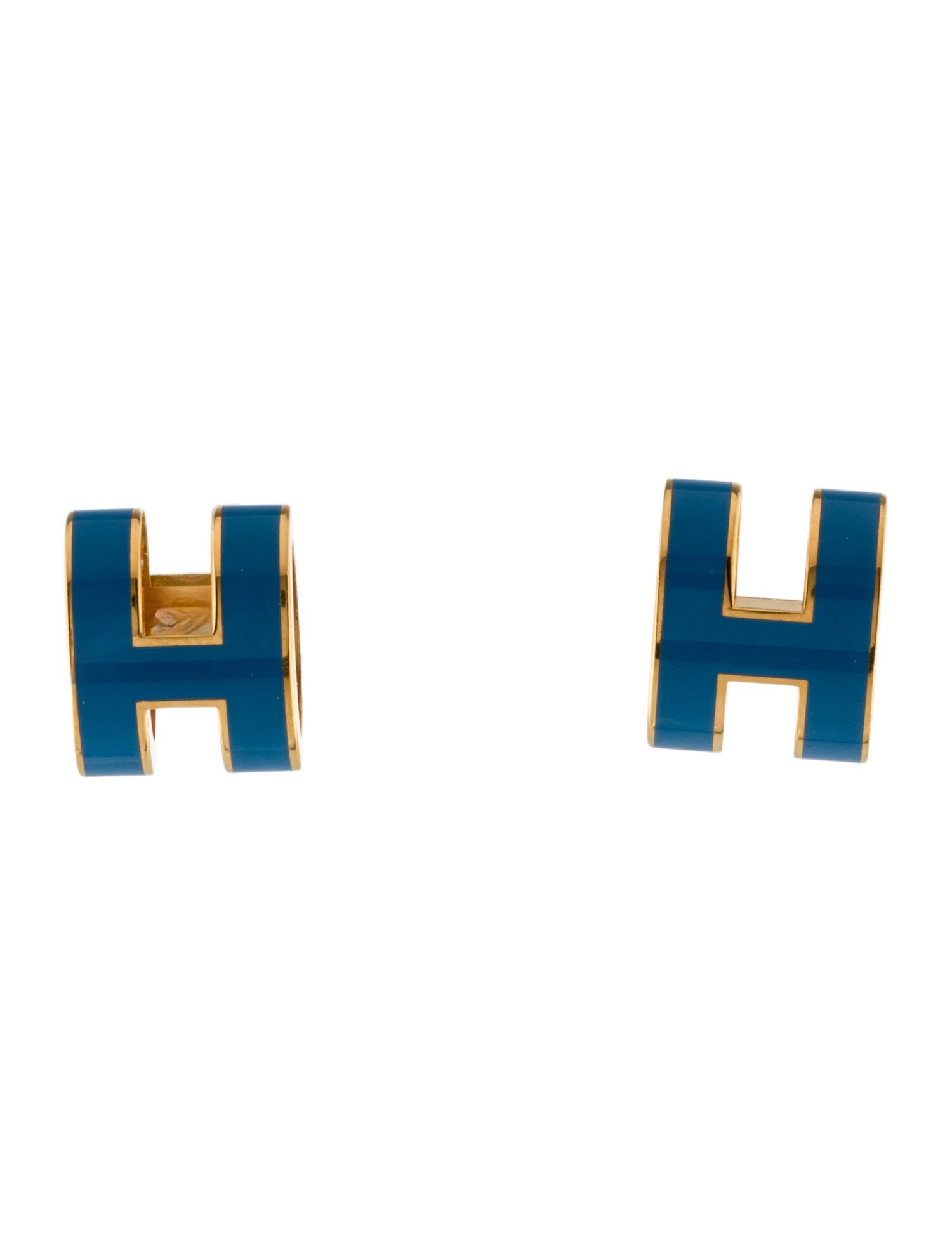 Hermès Lacquer Pop H Stud Earrings