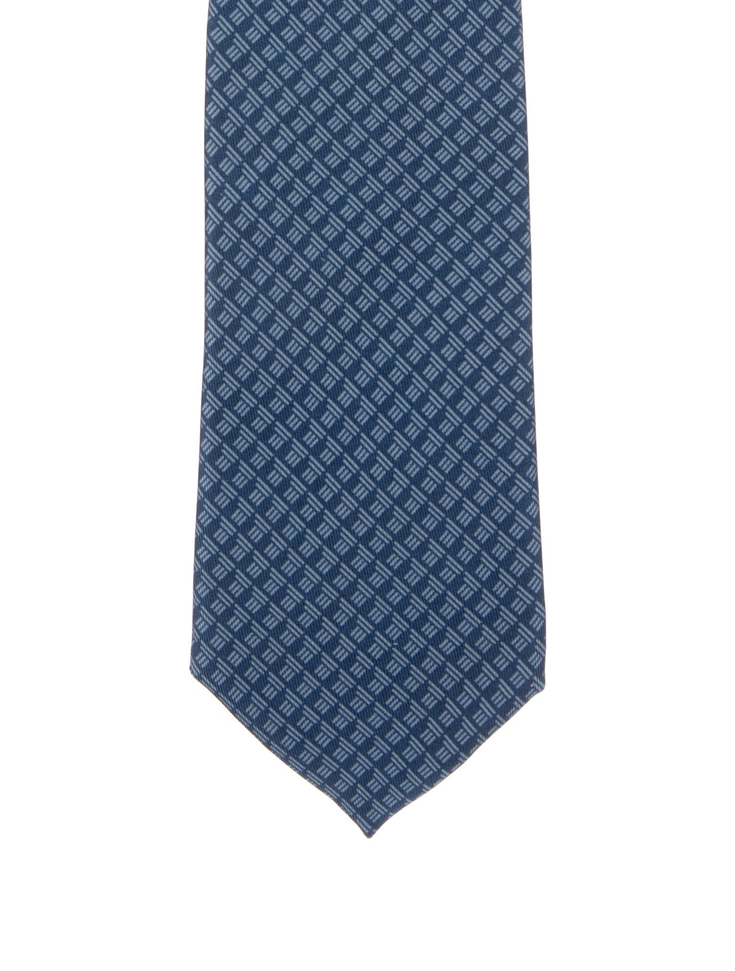 Hermès Silk Pattern Print Tie