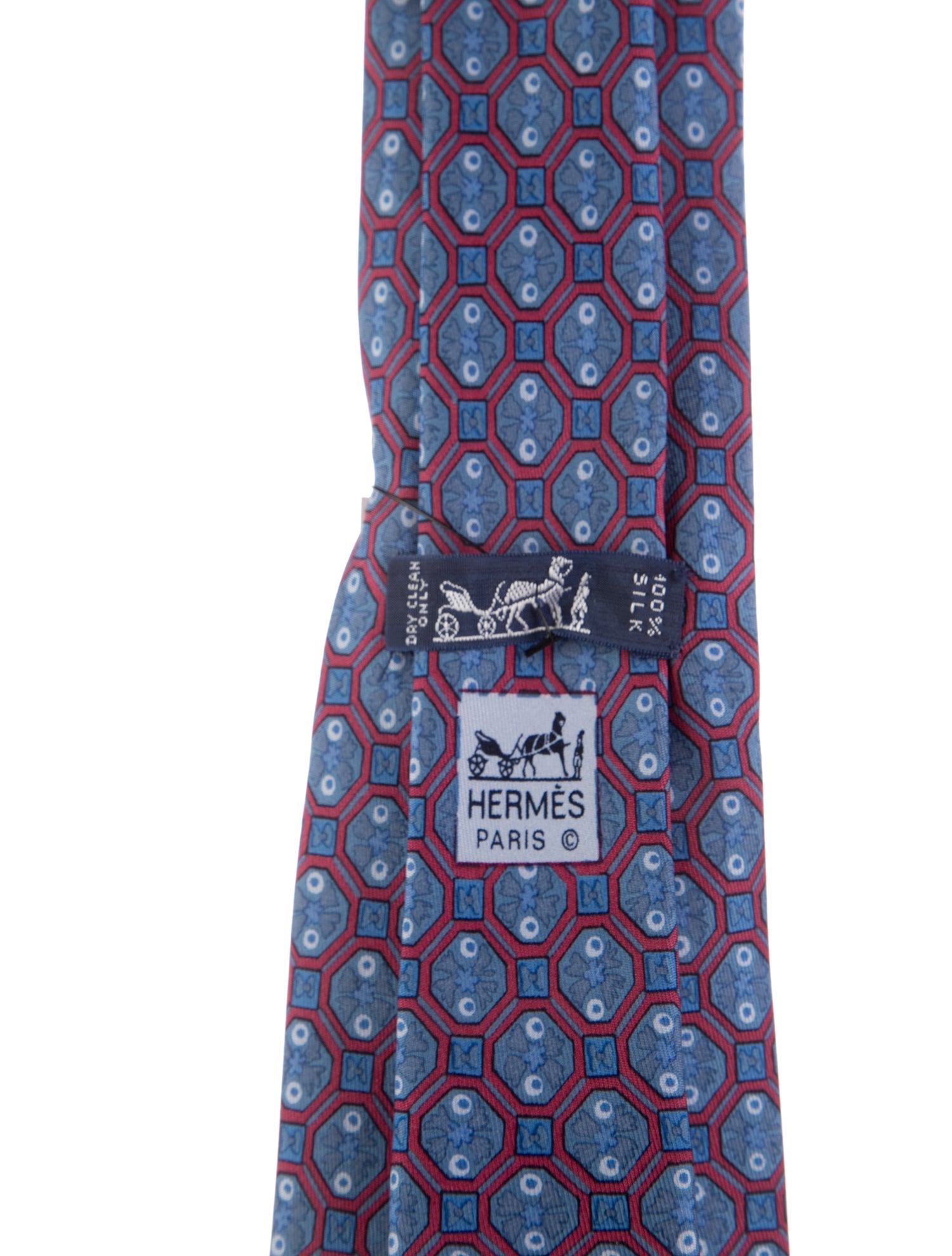 Hermès Silk Printed Tie