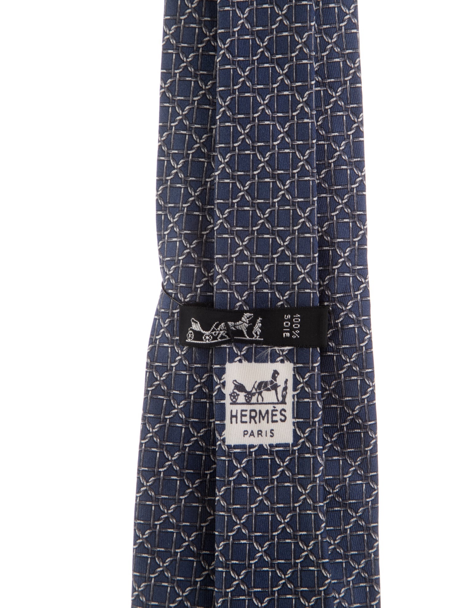 Hermès Silk Printed Tie