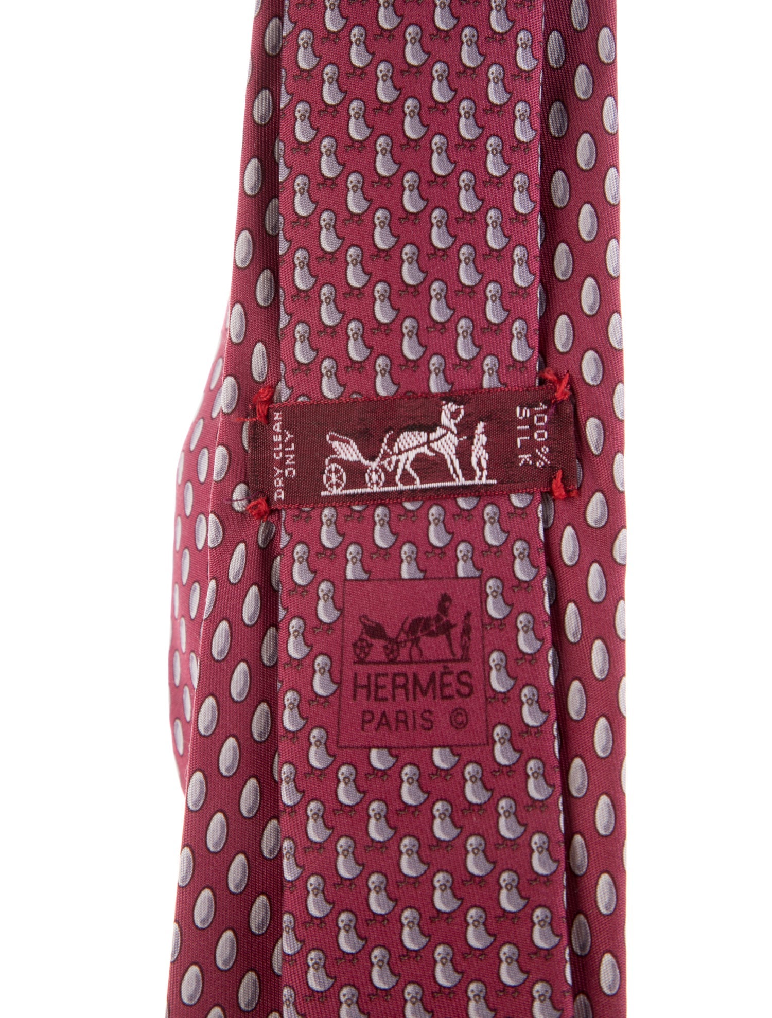 Hermès Silk Printed Tie