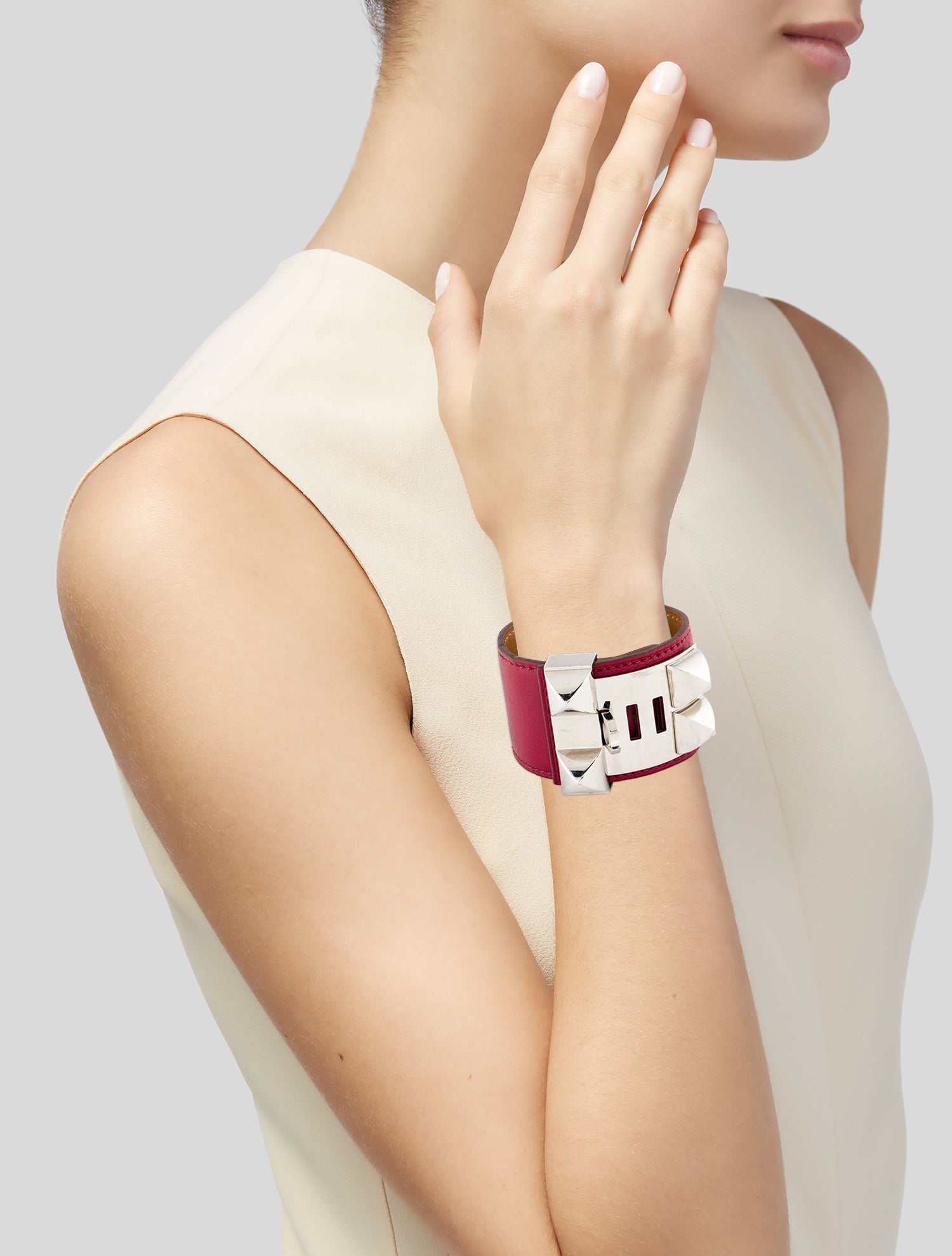 Hermès Collier De Chien Leather Bracelet