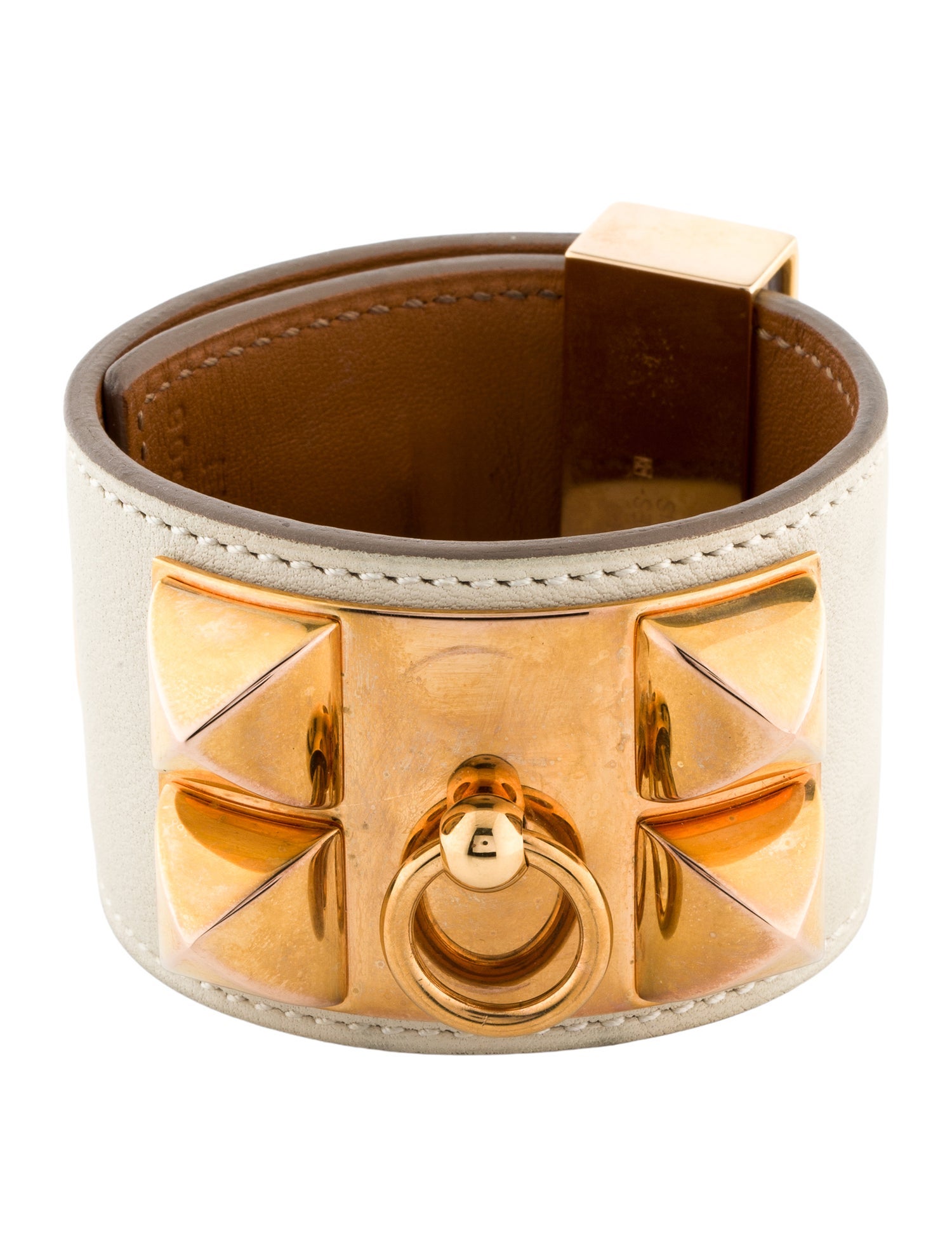 Hermès Leather Collier de Chien Bracelet