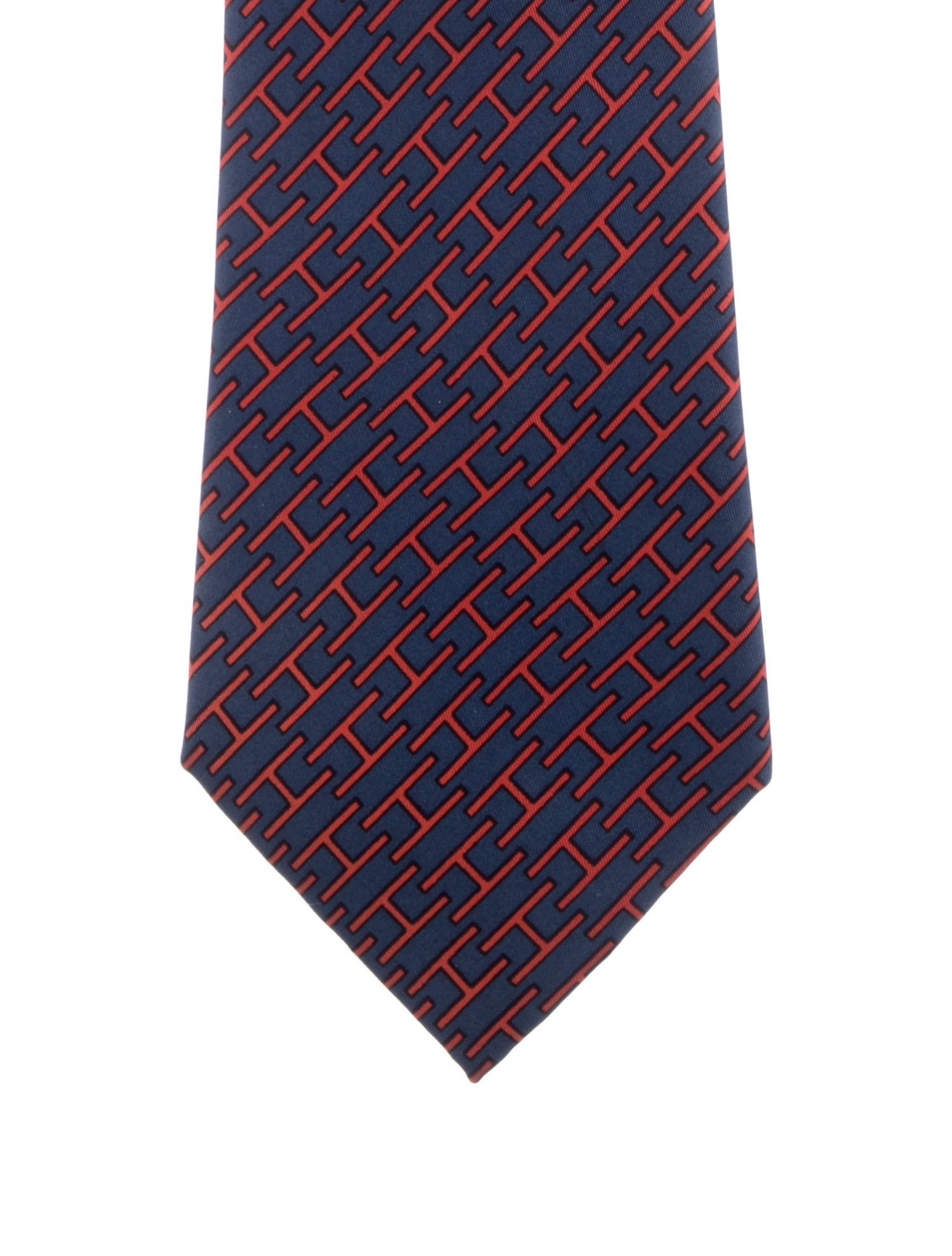 Hermès Patterned Silk Tie