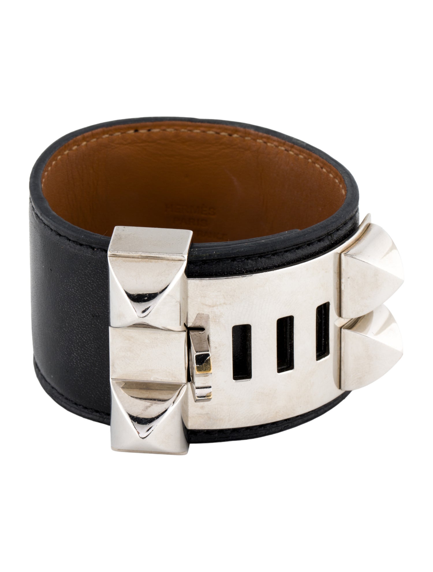 Hermès Leather Collier de Chien Bracelet