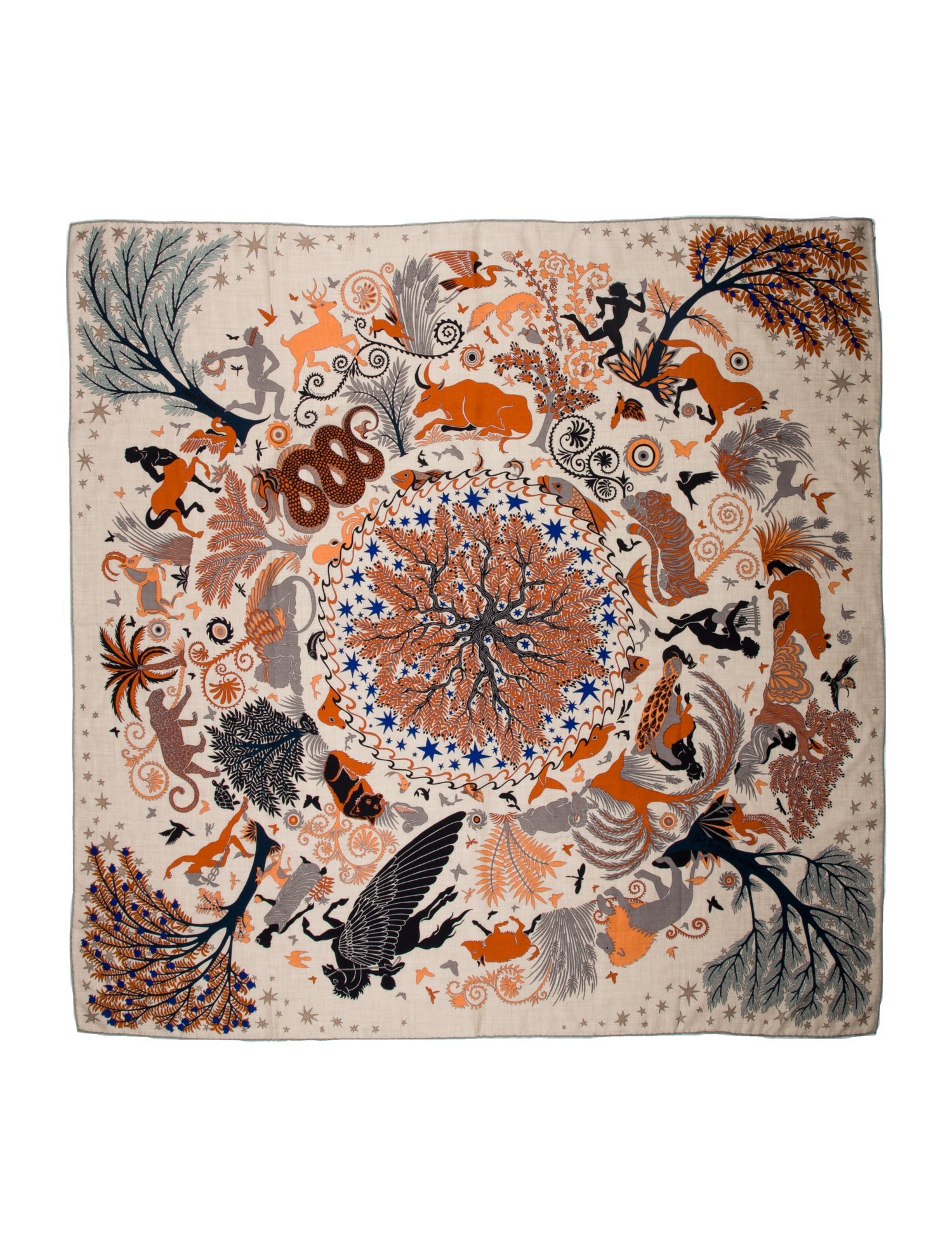 Hermès Sous Le Charme D'Orphee Cashmere Shawl w/ Tags