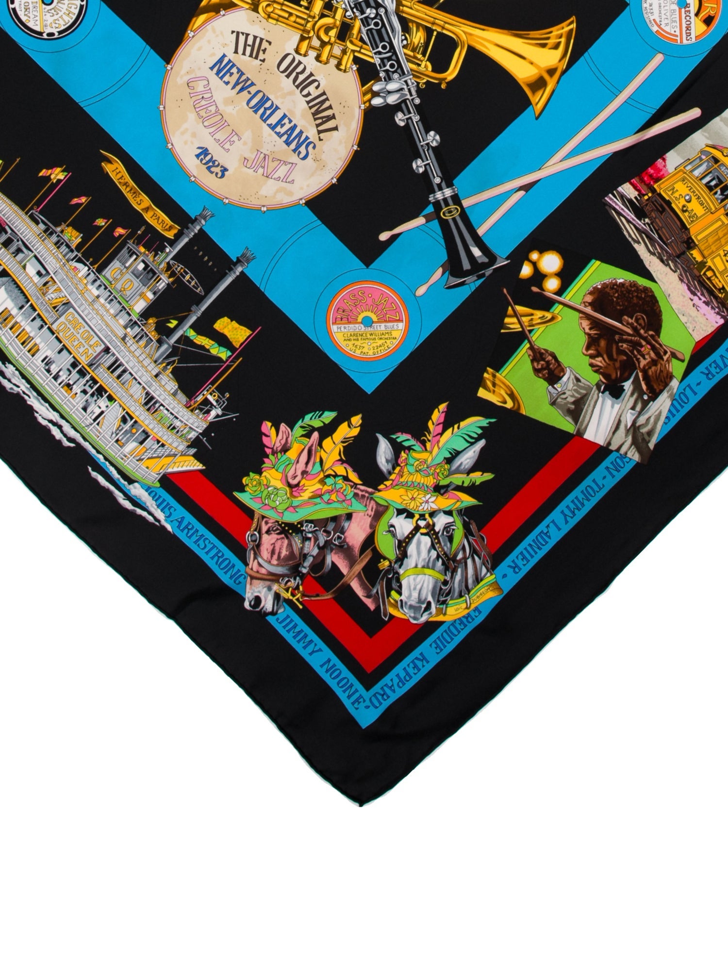 Hermès The Original New-Orleans Creole Jazz Silk Scarf