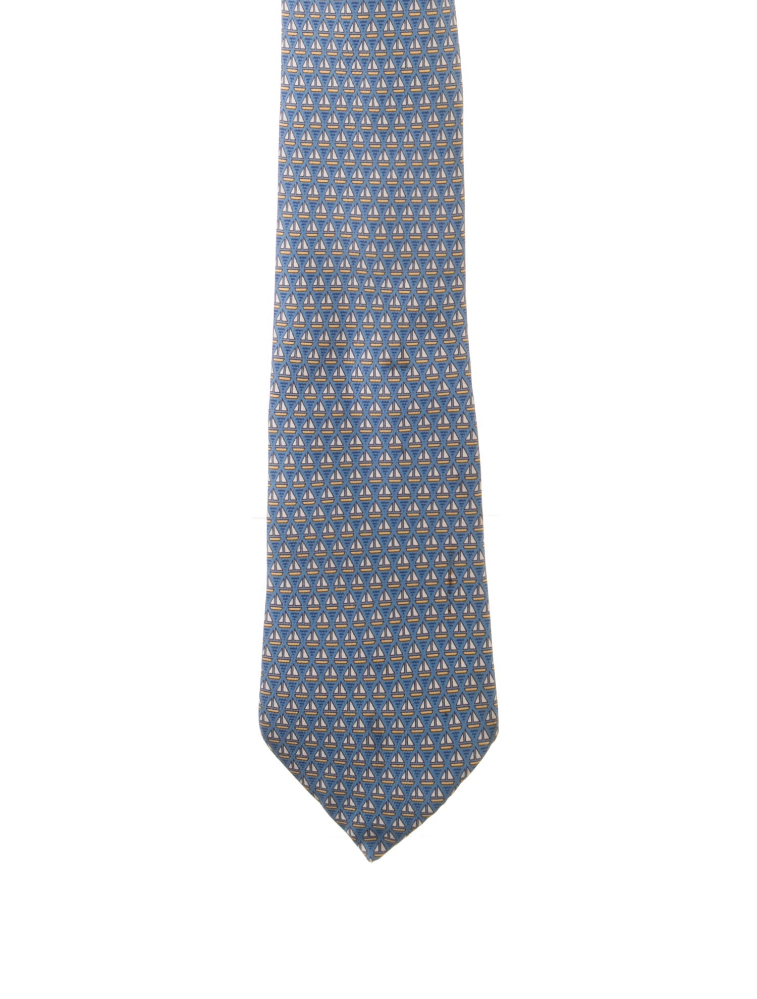 Hermès pattern silk tie