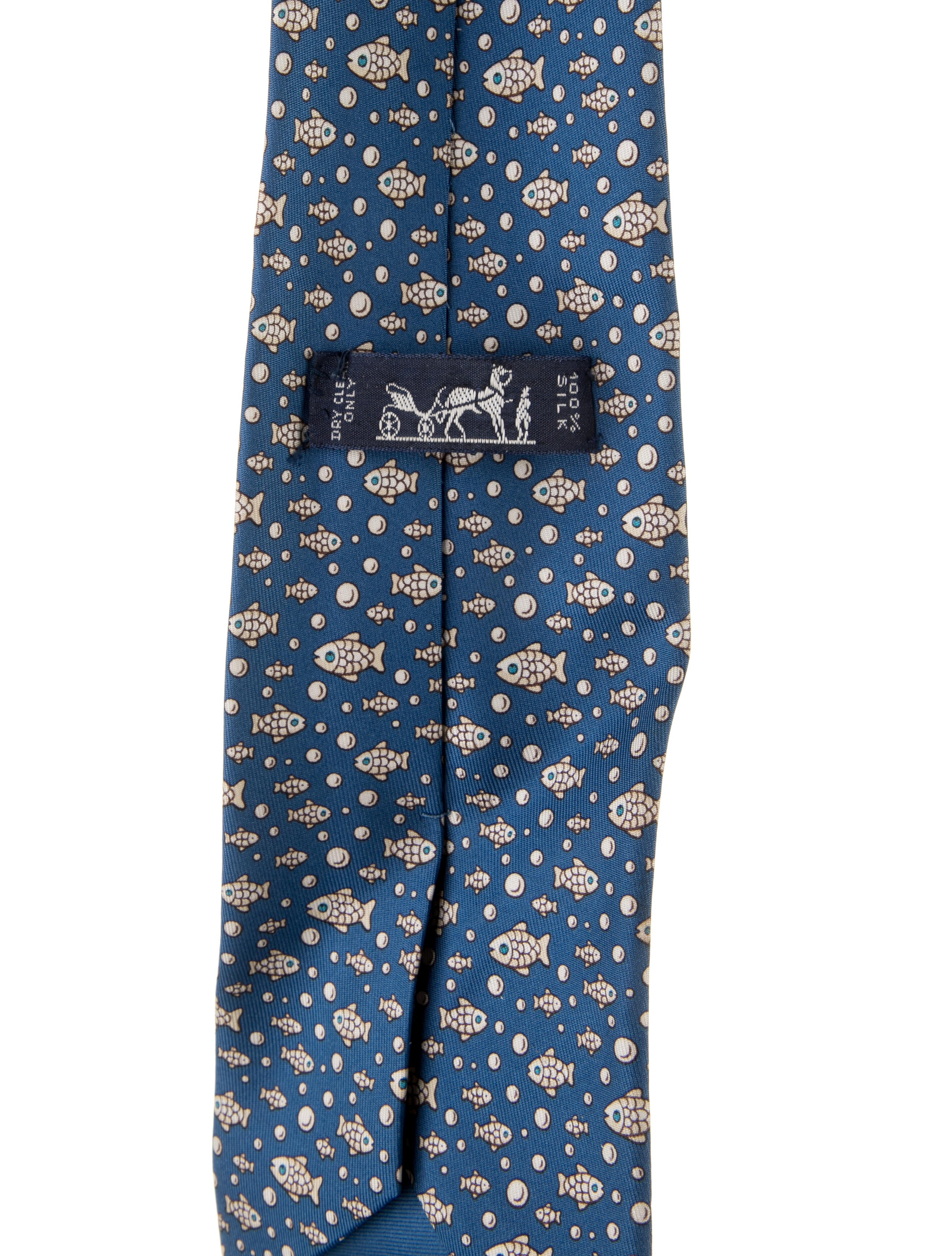 Hermès pattern silk tie