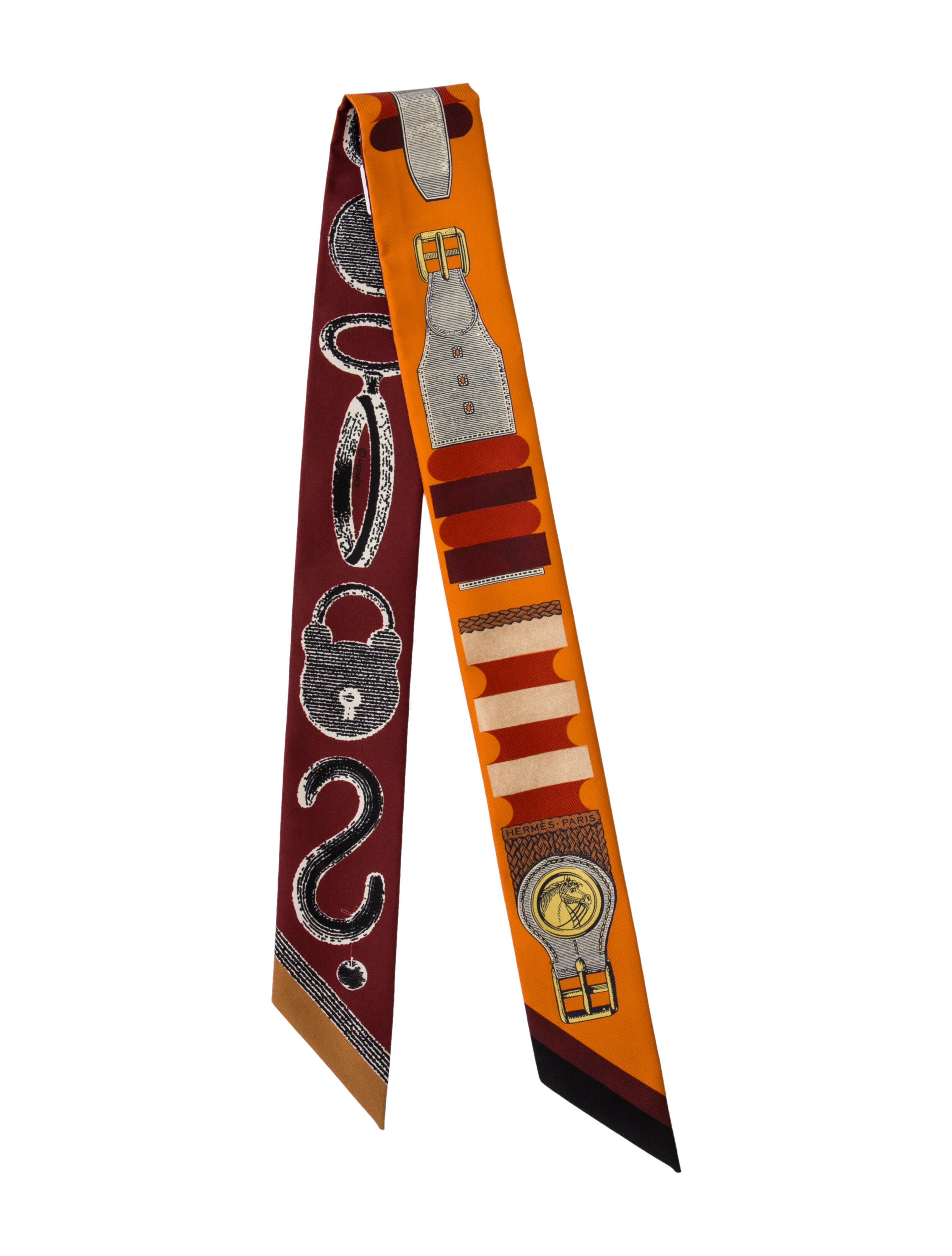 Hermès Inventaire Poetique de Brides a Bloc Silk Twilly Scarf w/ Tags