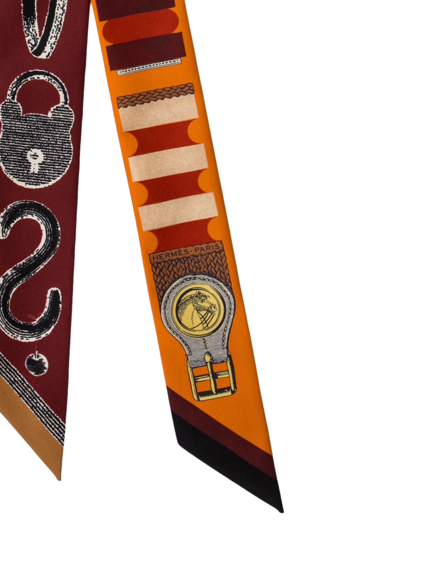 Hermès Inventaire Poetique de Brides a Bloc Silk Twilly Scarf w/ Tags