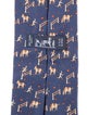 Hermès pattern silk tie