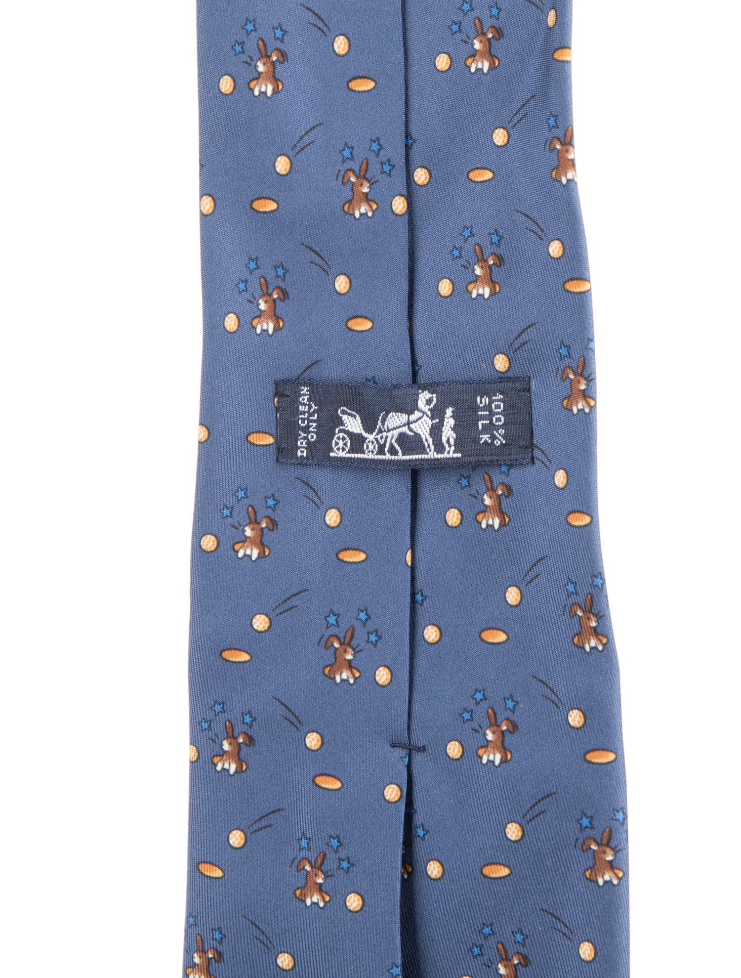 Hermès pattern silk tie