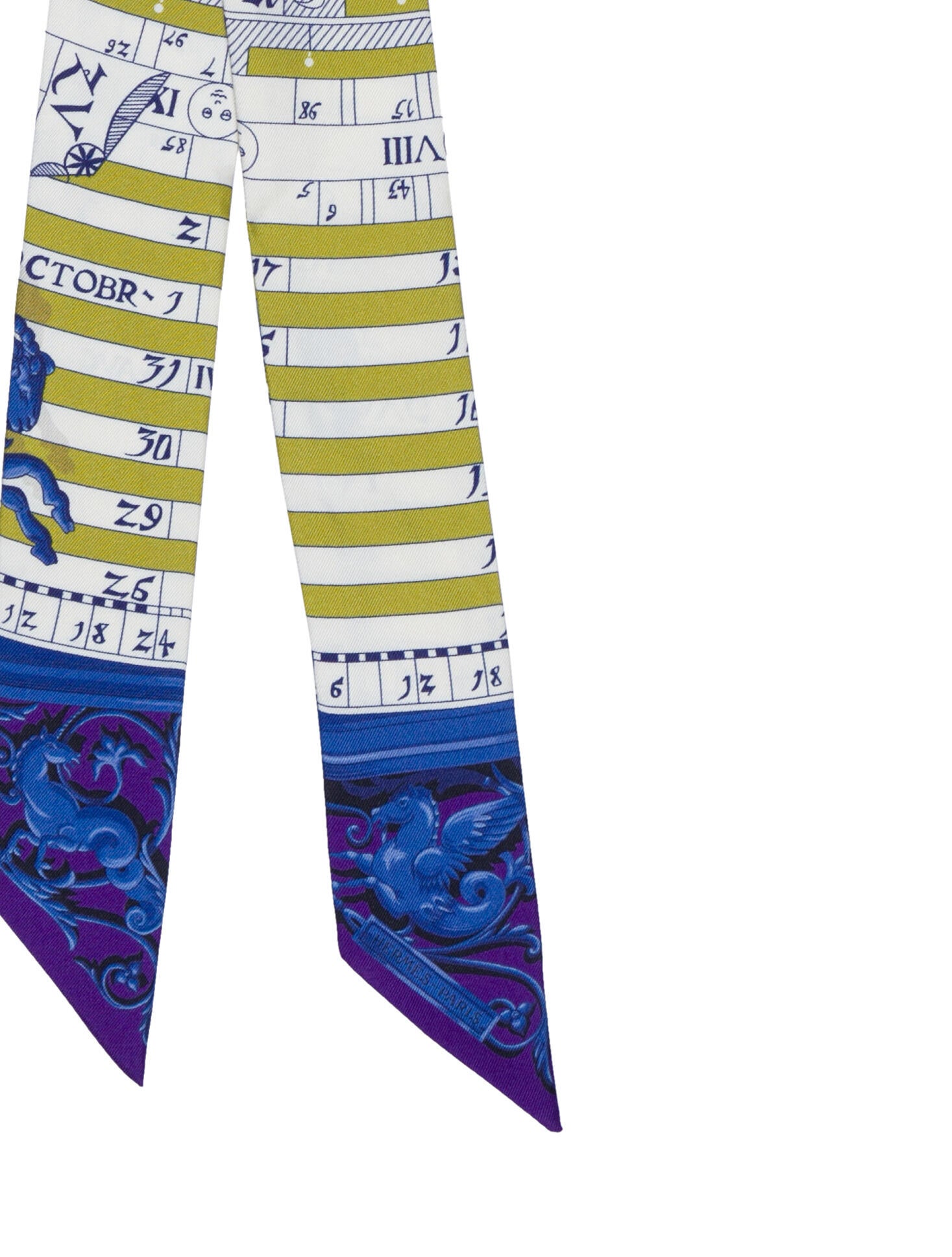 Hermès Dies Et Hore Silk Twilly Scarf