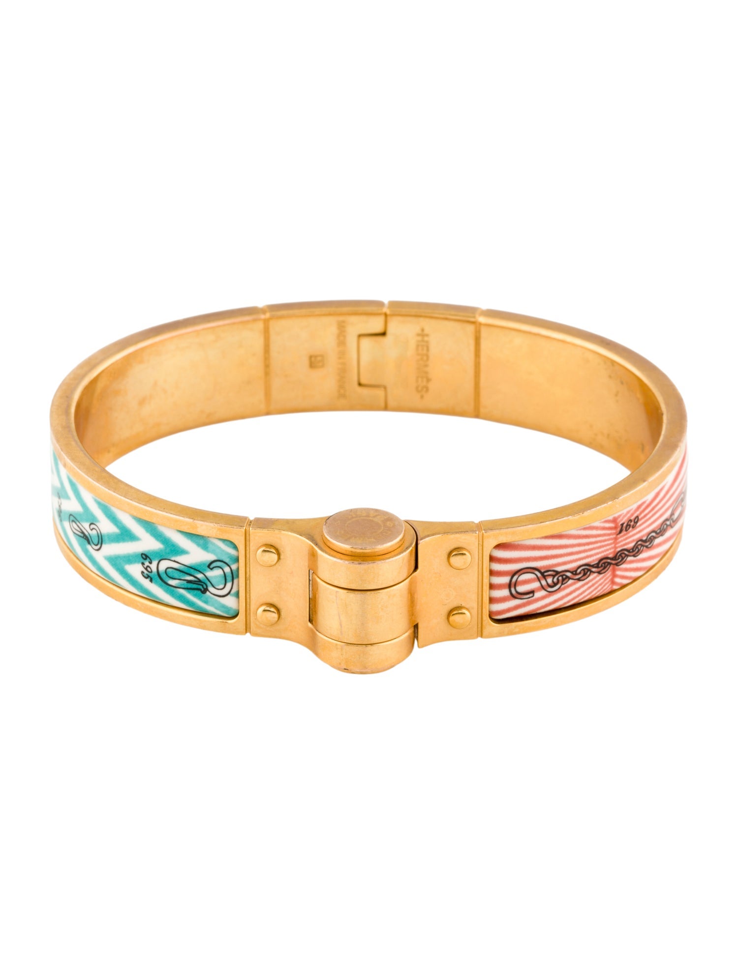 Hermès Chanier Enamel Bracelet