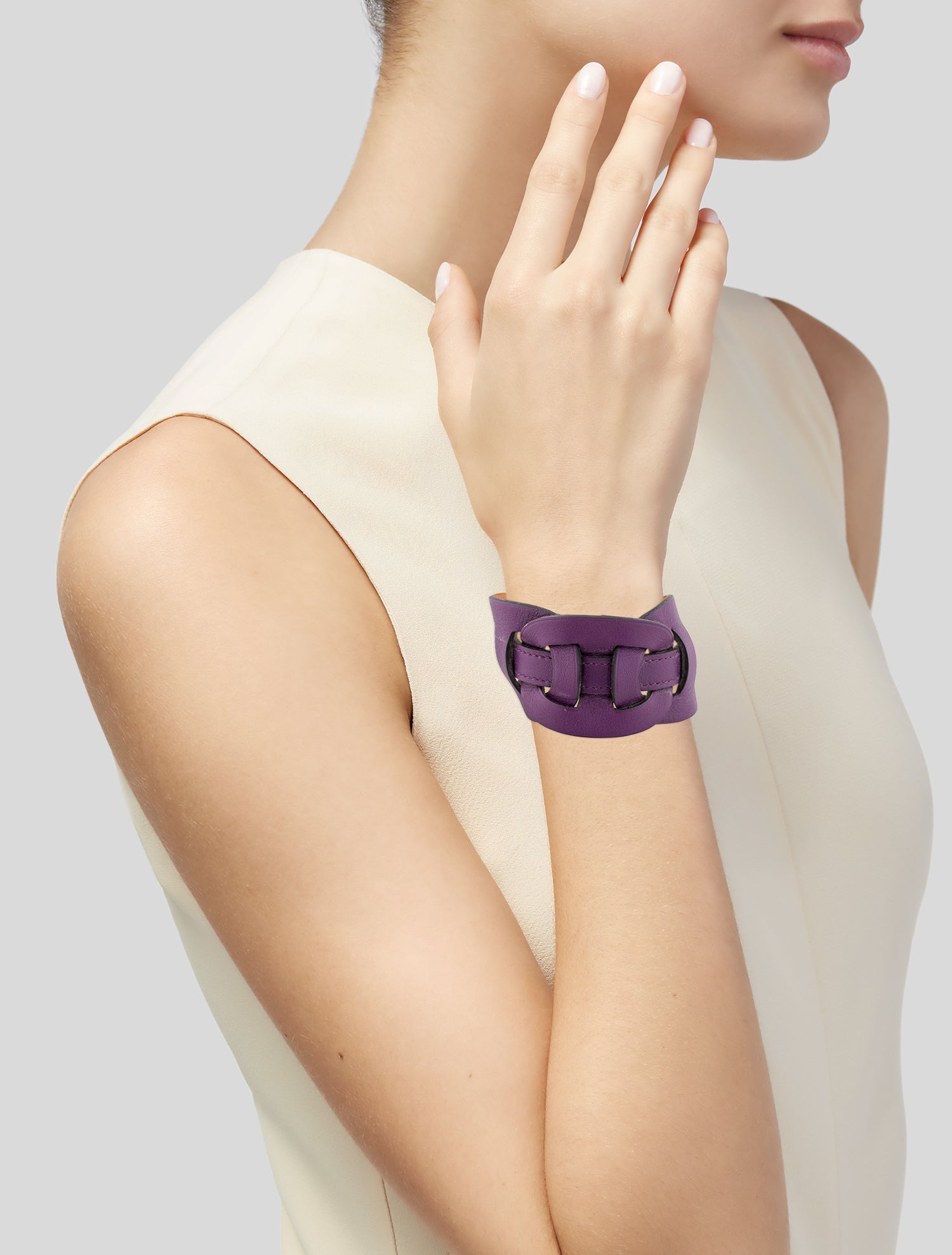 Hermès Fètiche Leather Bracelet