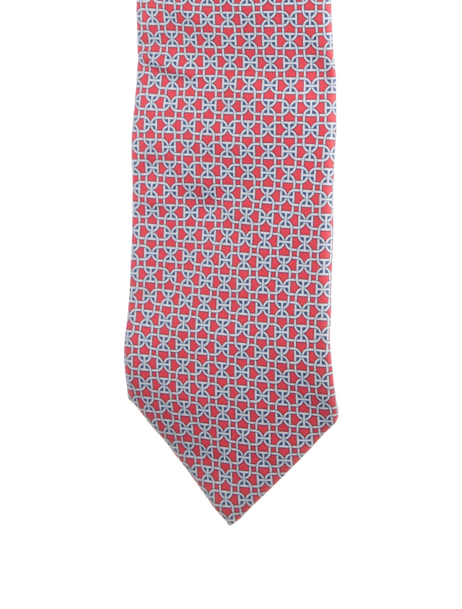 Hermès pattern silk tie
