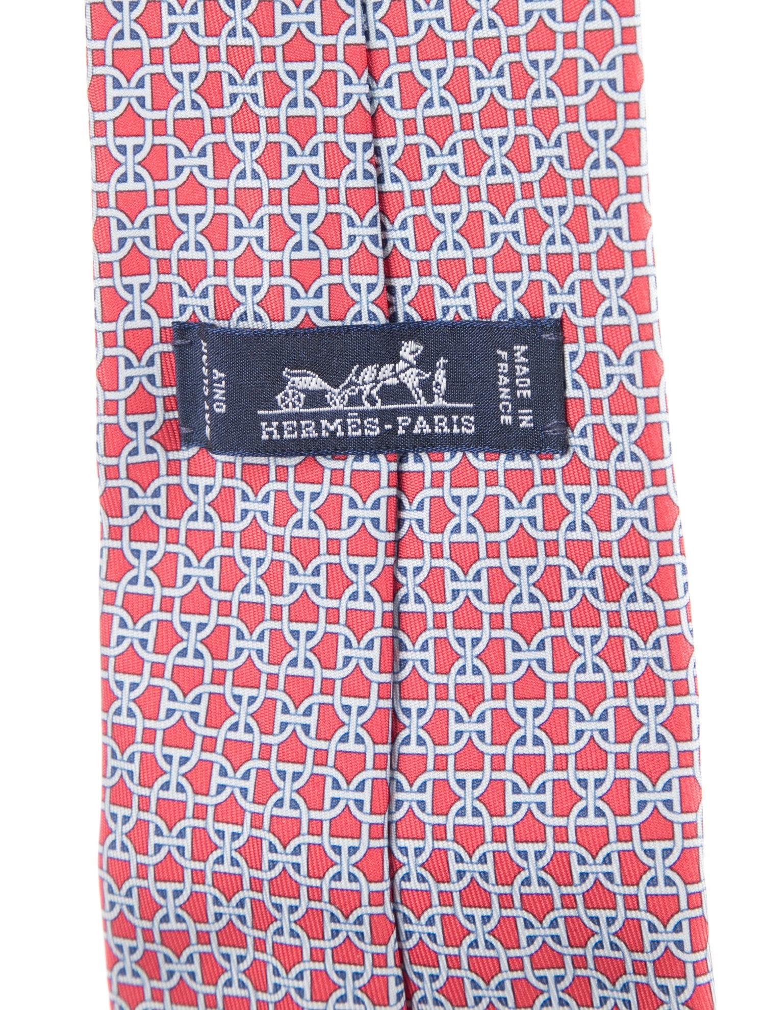 Hermès pattern silk tie