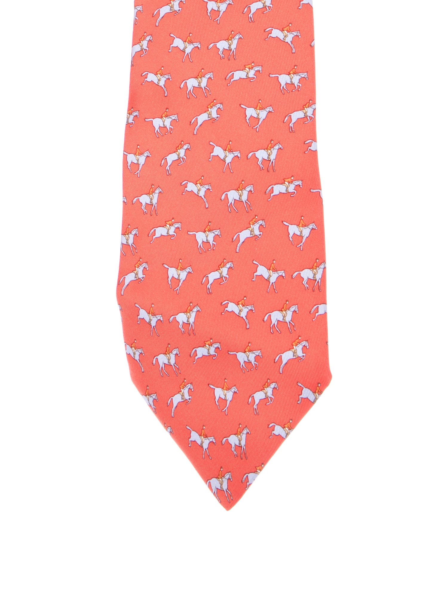 Hermès Silk Pattern Print Tie