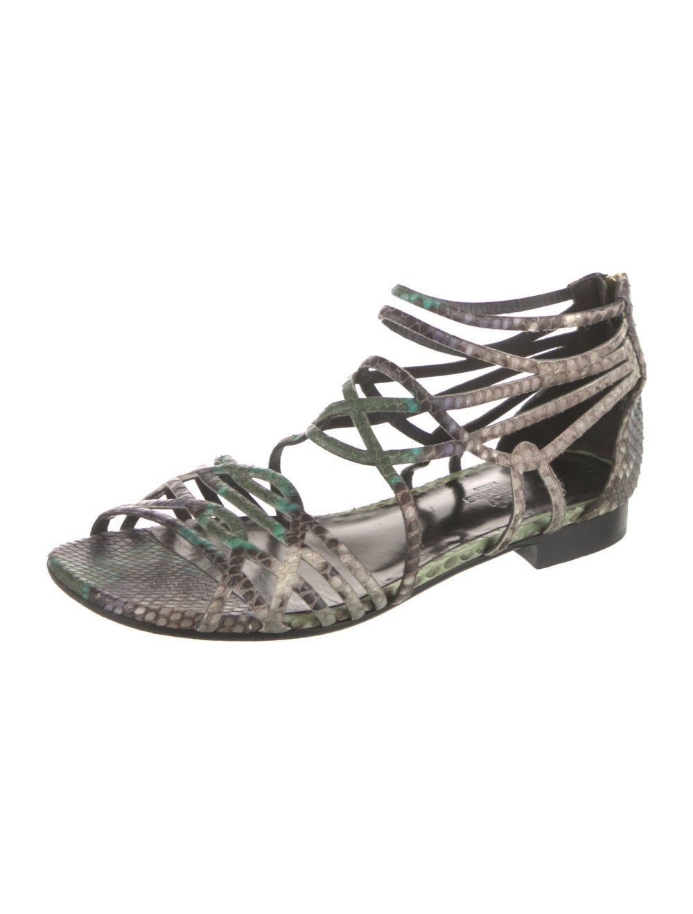 Hermès Caged Python Gladiator Sandals - image 2