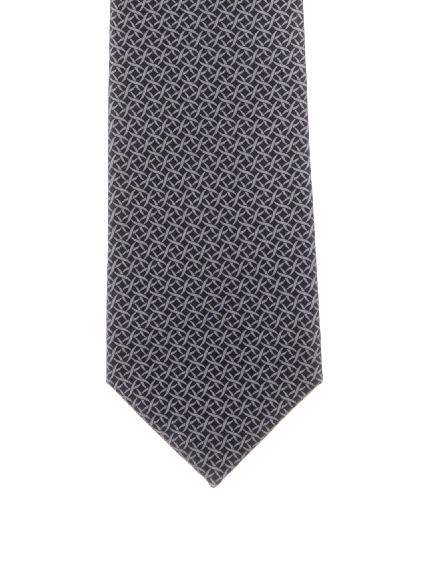 Hermès Silk Printed Tie