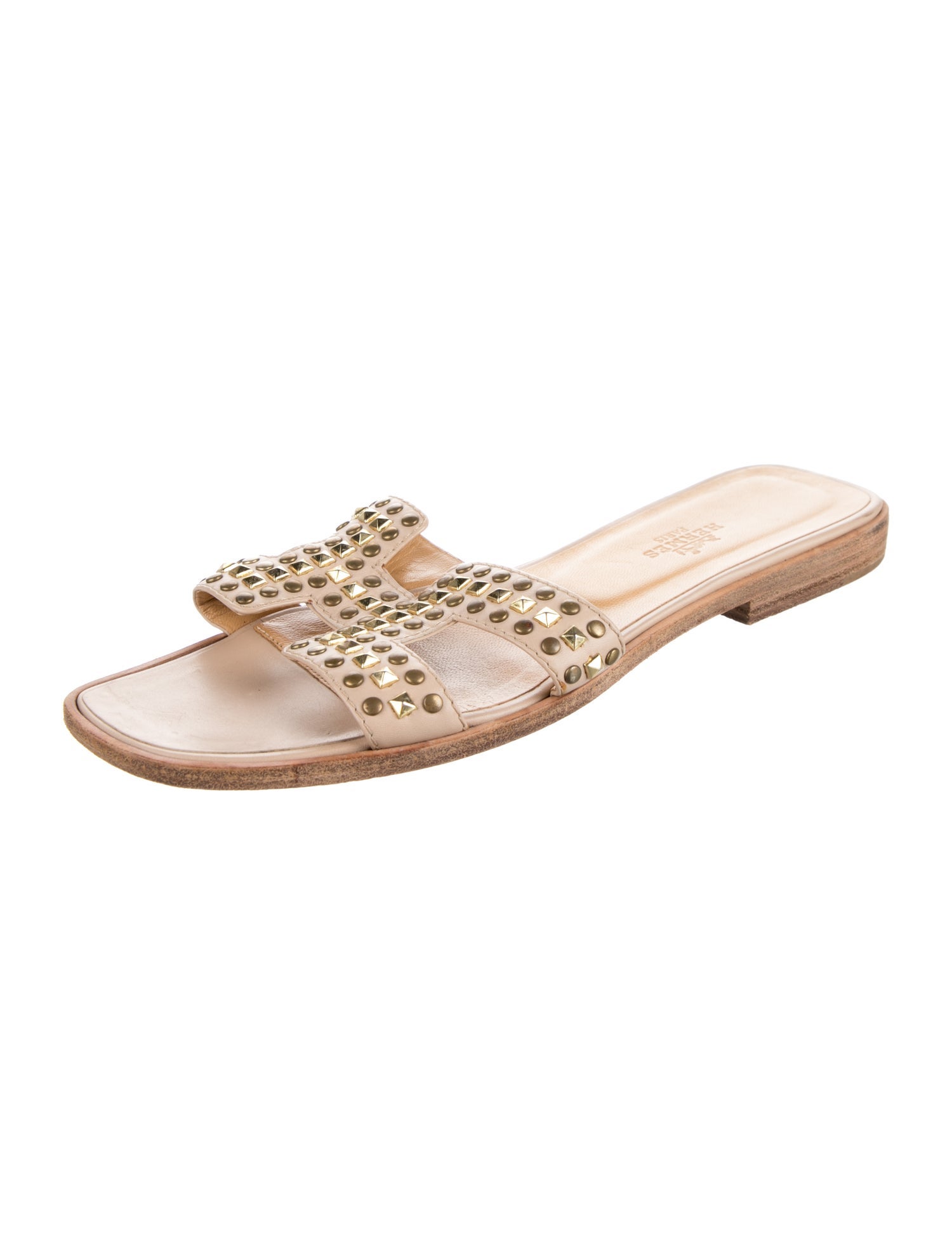 Hermès Oran Leather Slides